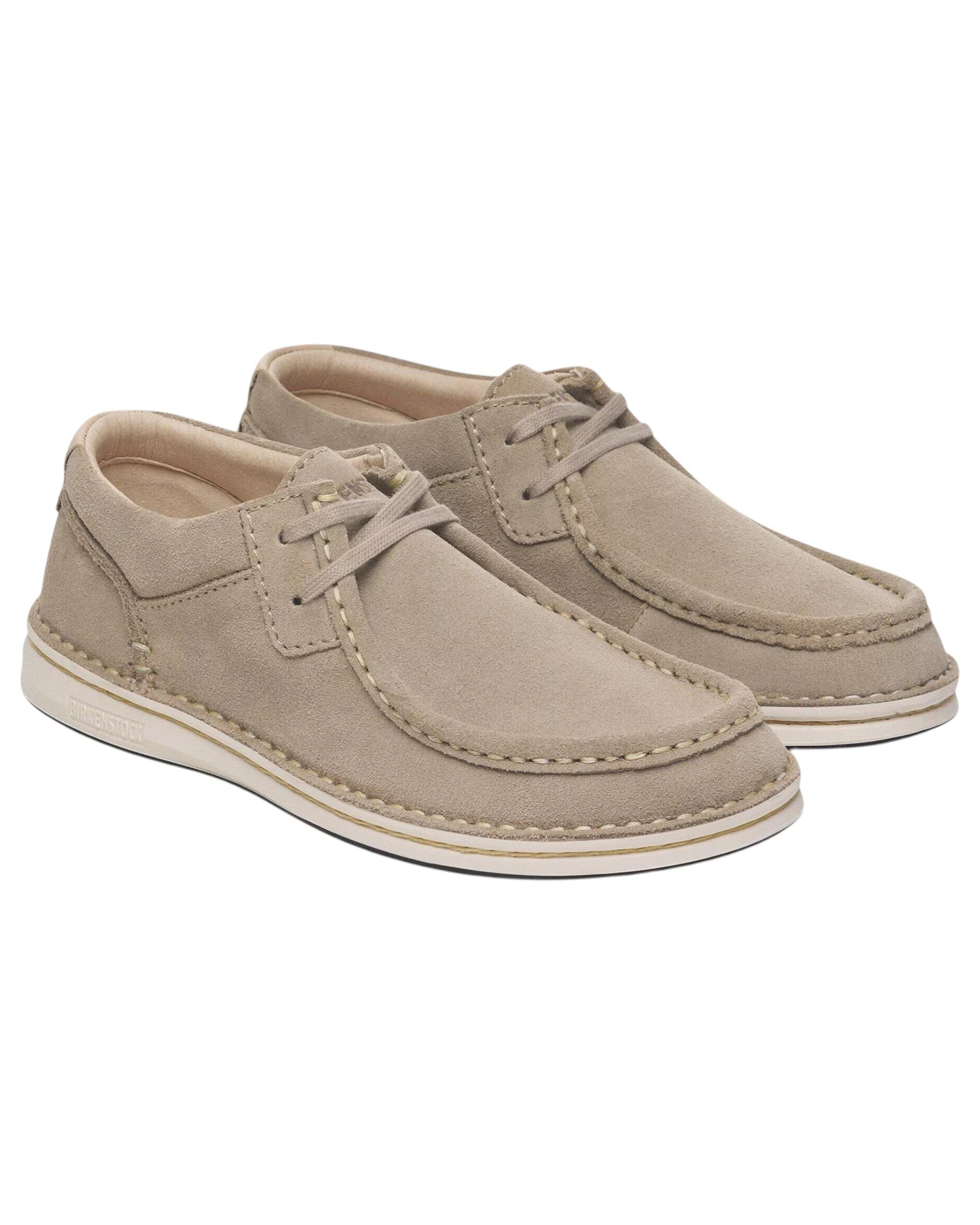 4 Birkenstock Mens Pasadena Suede Leather Casual Sneaker TAUPE, 4 of 8