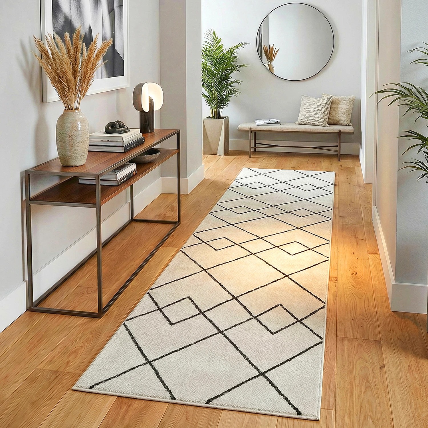 1 Common Ground Rugs Elysium Diego 300x80cm - Medium Runner Power Loomed Pet Friendly Rug - Natural, 1 of 4