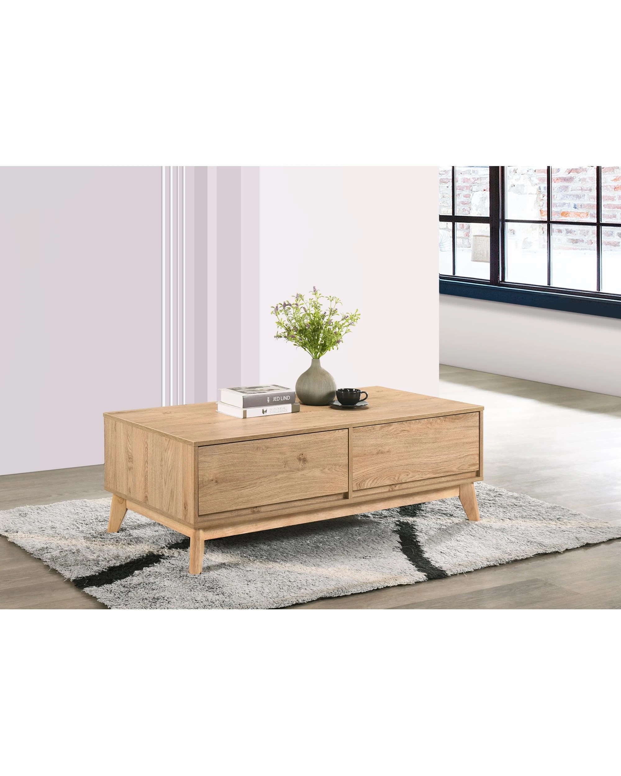 2 Kodu Coffee Table 2 Drawers - Natural, 2 of 7