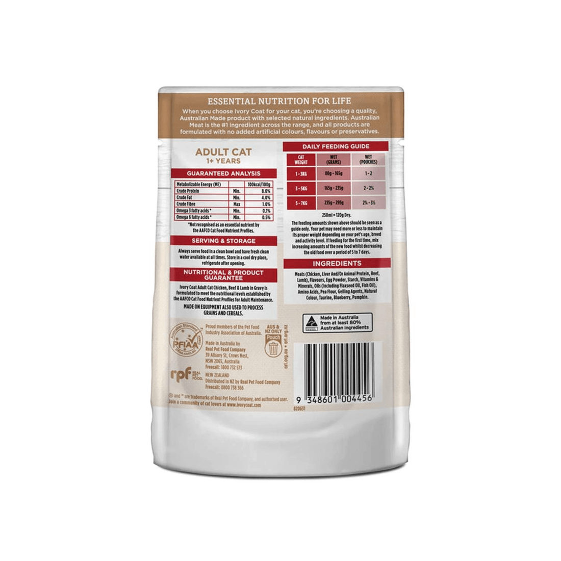 2 Ivory Coat Adult Grain Free Wet Cat Food Chicken Beef & Lamb 12 x 85g, 2 of 7