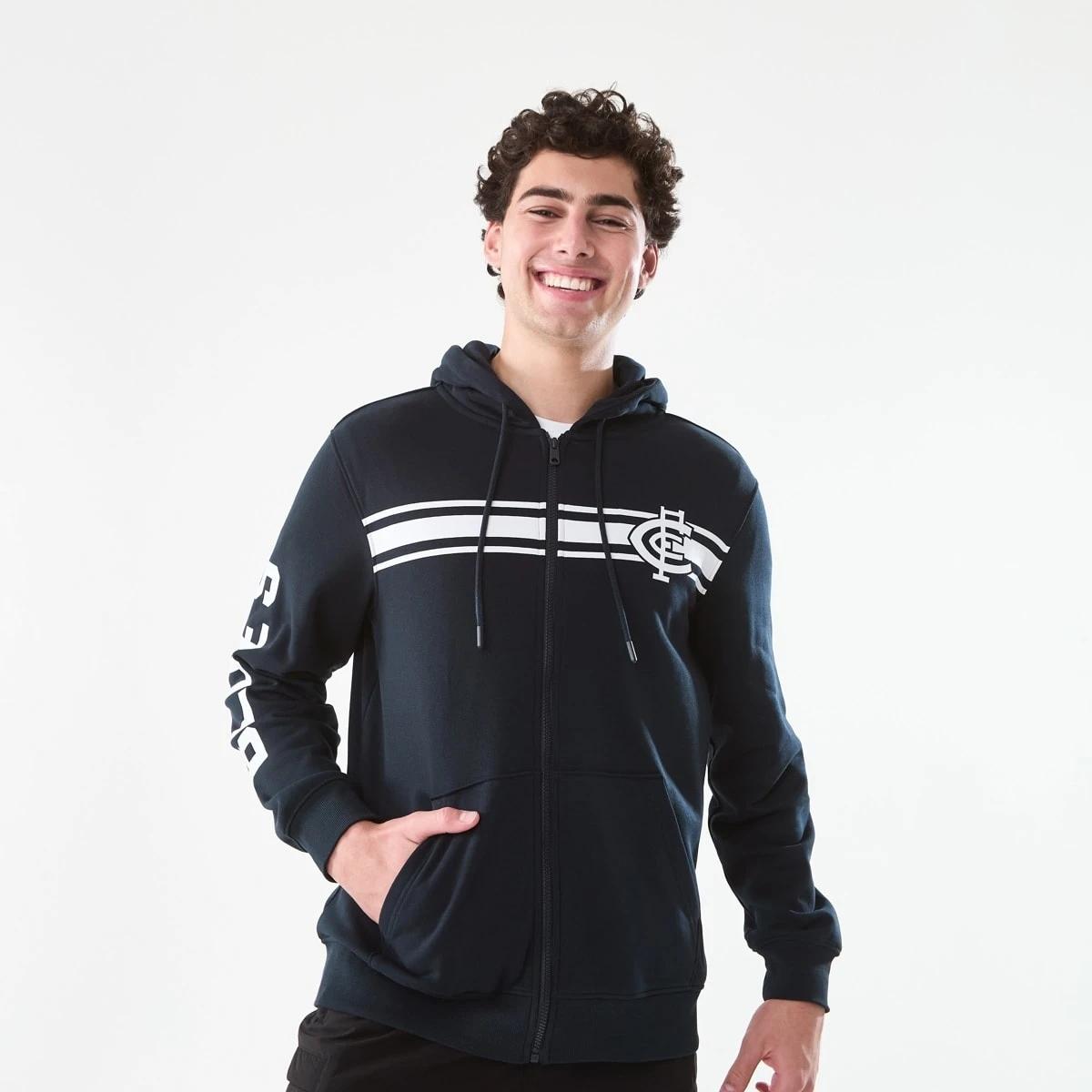 3 Official AFL Adult Zip Through Hoodie Carlton, 3 of 10