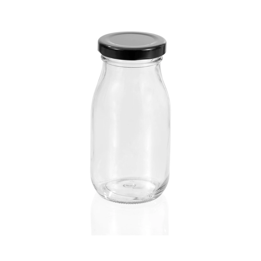 1 Lemon & Lime 200ml Glass Milk Bottle Container Storage W/ Screw Top Lid Assorted
 - Multi, 1 of 5