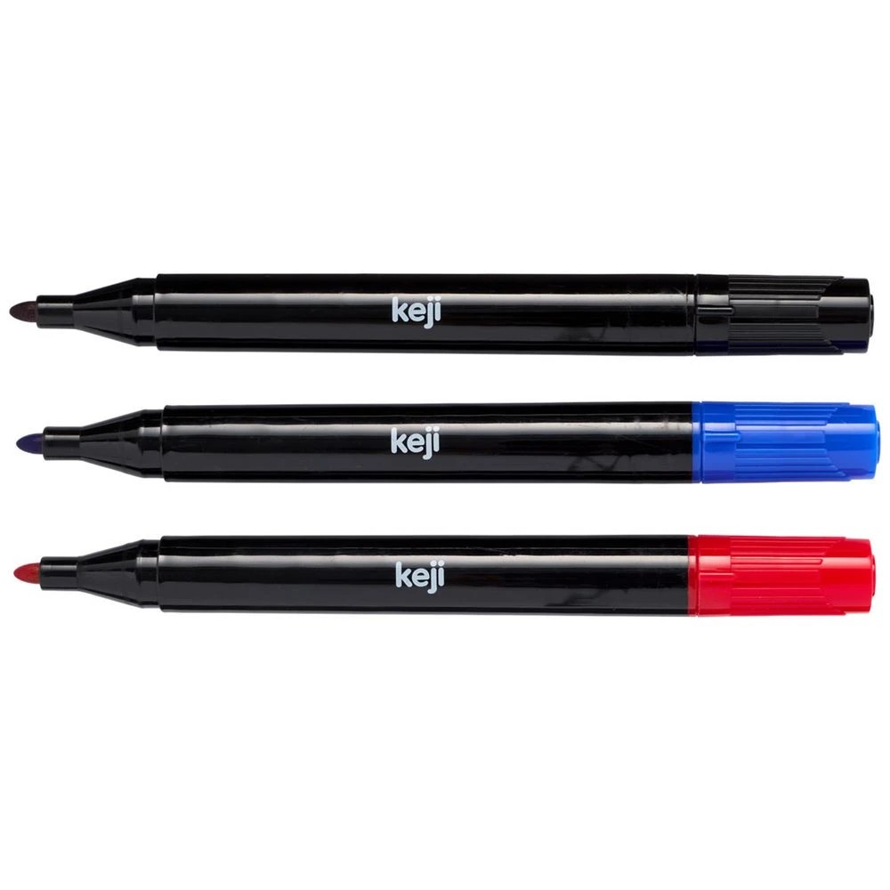2 Keji Permanent Markers Assorted 3 Pack, 2 of 2