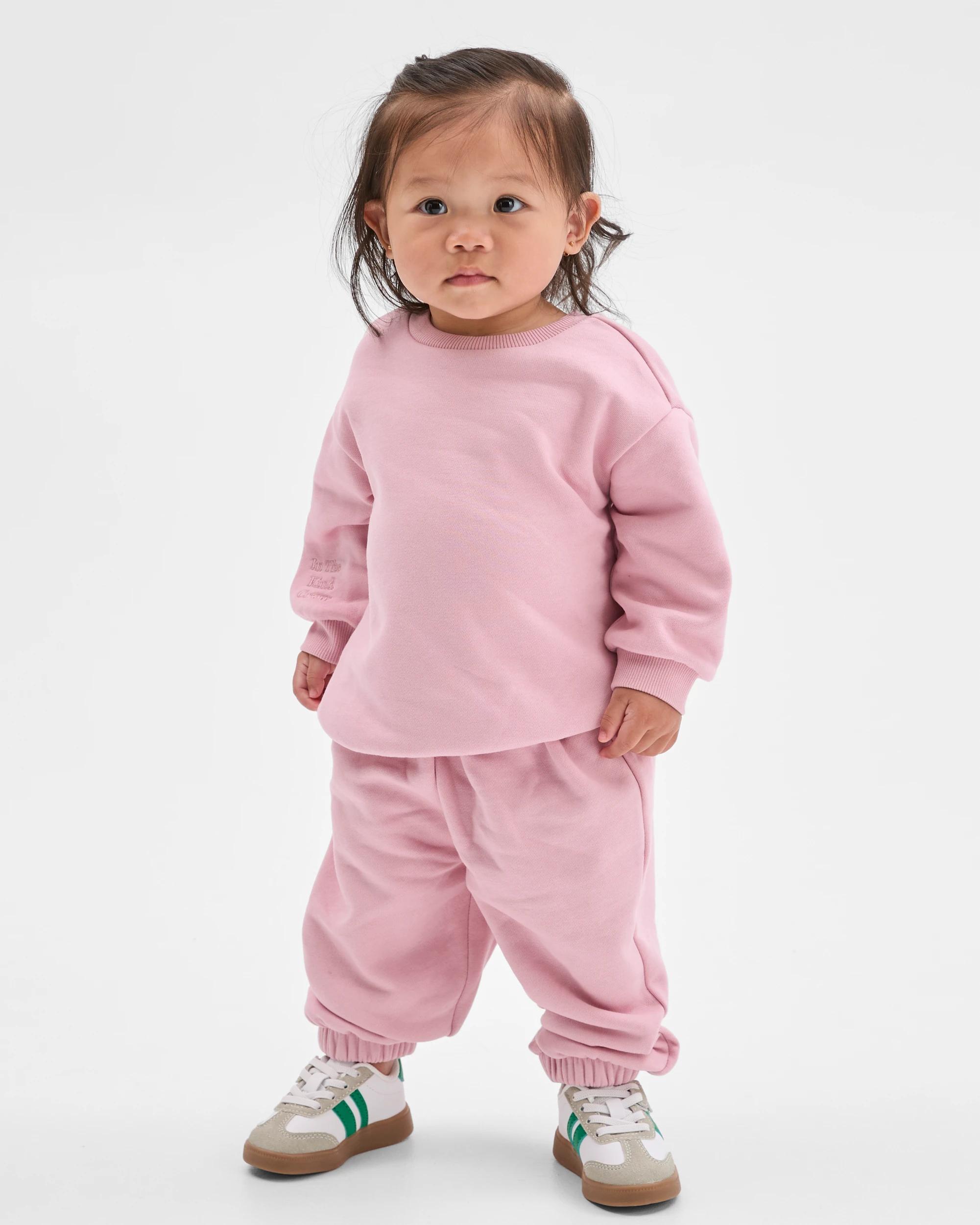 1 Target Baby Australian Cotton Blend Plain Jumper PLAIN PINK, 1 of 4
