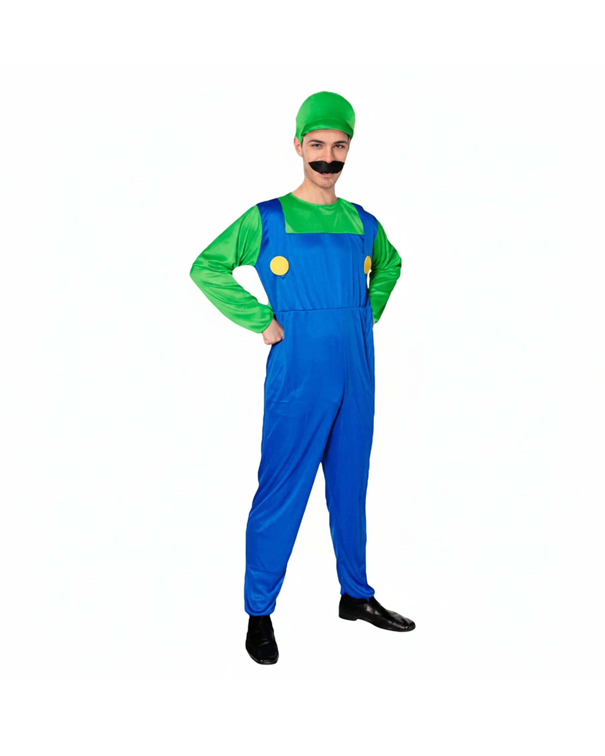 1 JD Party Adult Plumber Costume Large/Extra Large Size - Green, 1 of 1