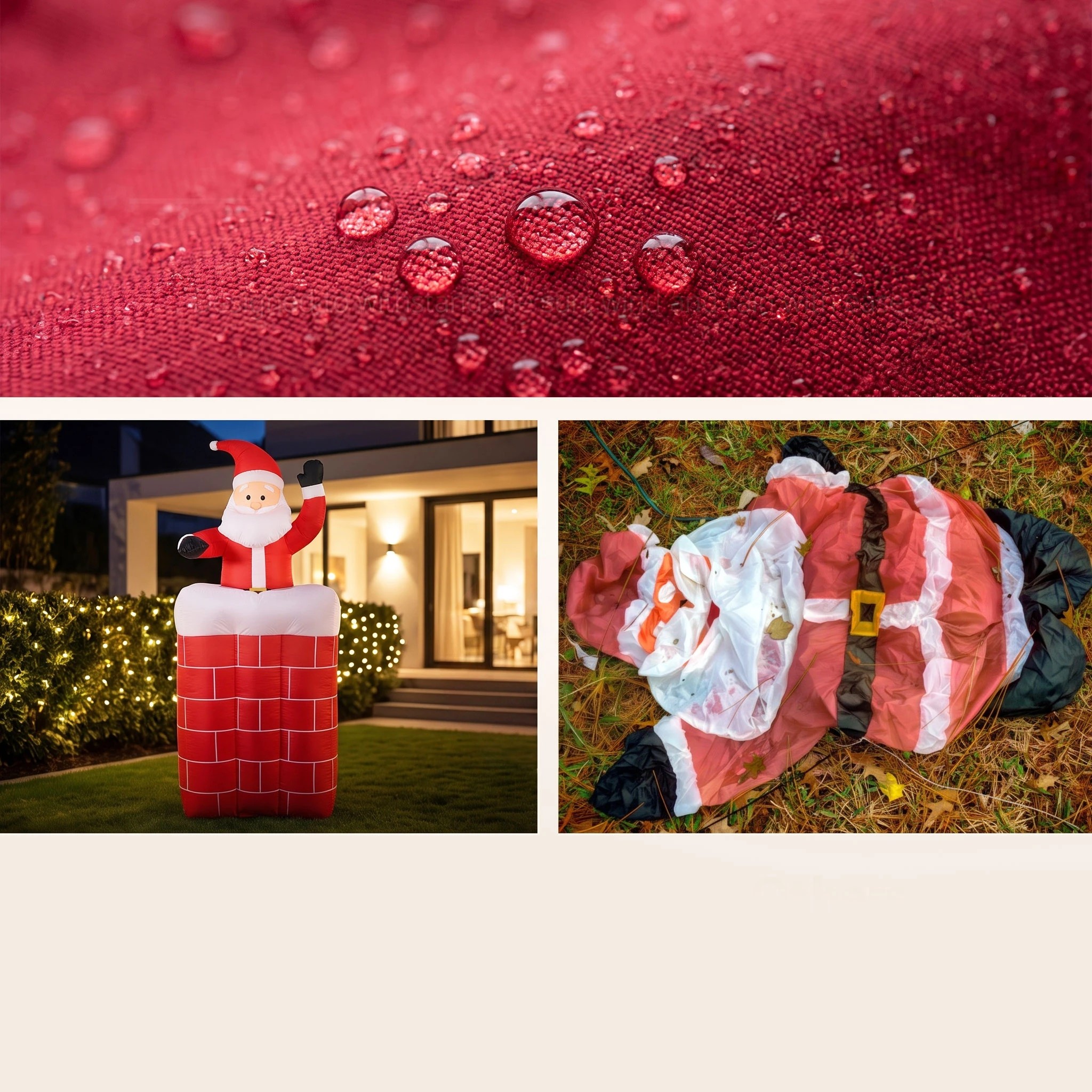 6 Jingle Jollys Christmas Inflatable Santa Pop Up 1.8M Illuminated Decorations - Multi, 6 of 9