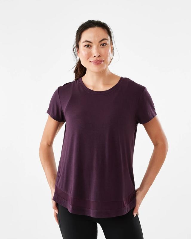 Active Womens Short Sleeve Mesh T-s