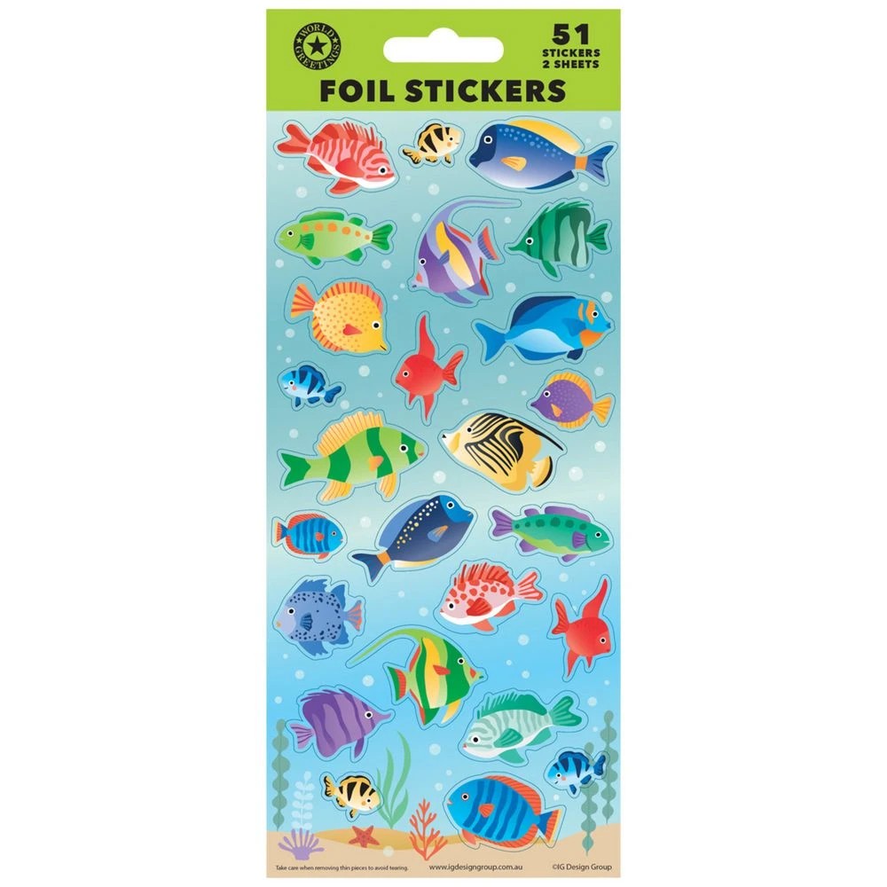 1 Artwrap Sticker Sheet Fun Fish, 1 of 1