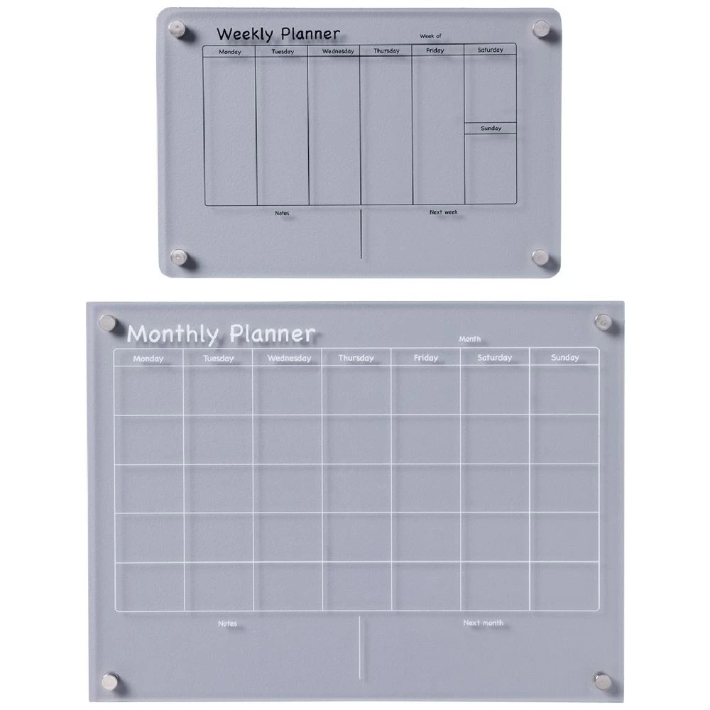1 Otto 2.7mm Acrylic Assorted Week/Month Planner Board 2 Pack, 1 of 5