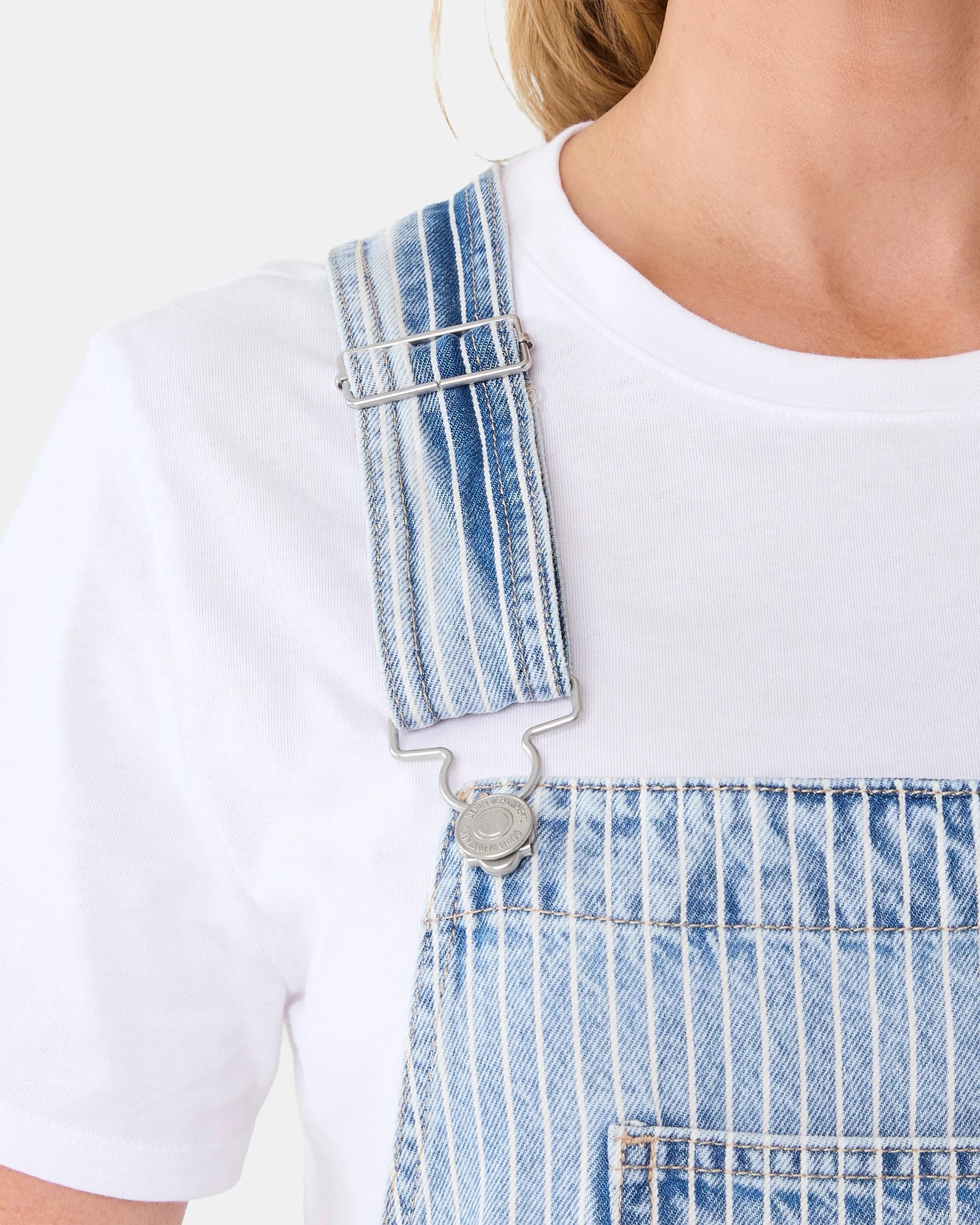 10 Sleeveless Stripe Dungaree Pinstripe, 10 of 10
