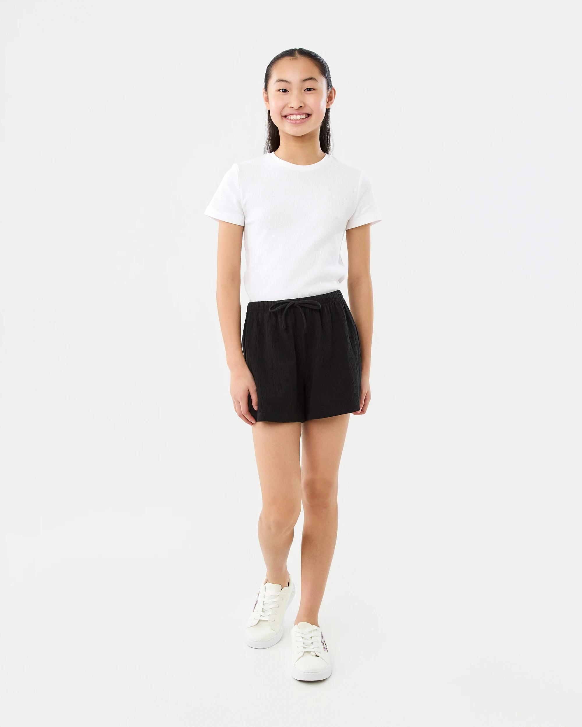 4 Crinkle Shorts Black, 4 of 5