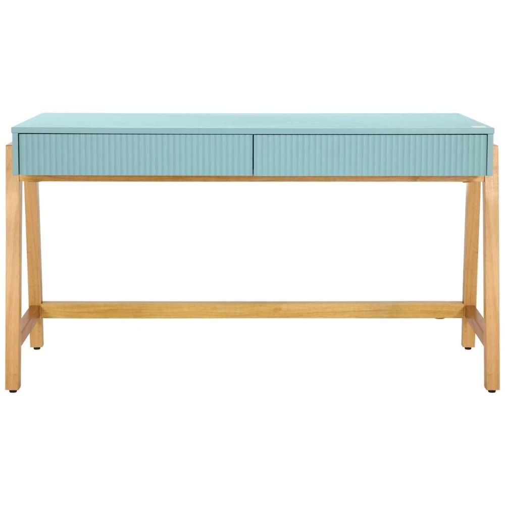 2 Stilford Ribe 2 Drawer 1400mm Desk Green Desks, Tables and Workstations, 2 of 10