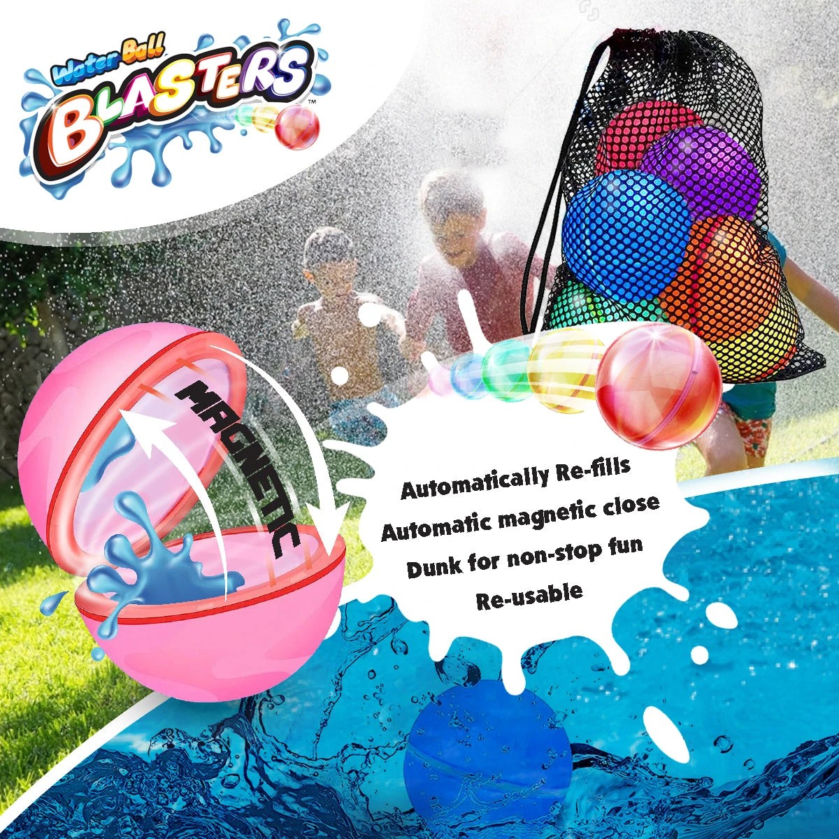 2 Kazaang Water Ball Blasters 6 Pack, 2 of 7