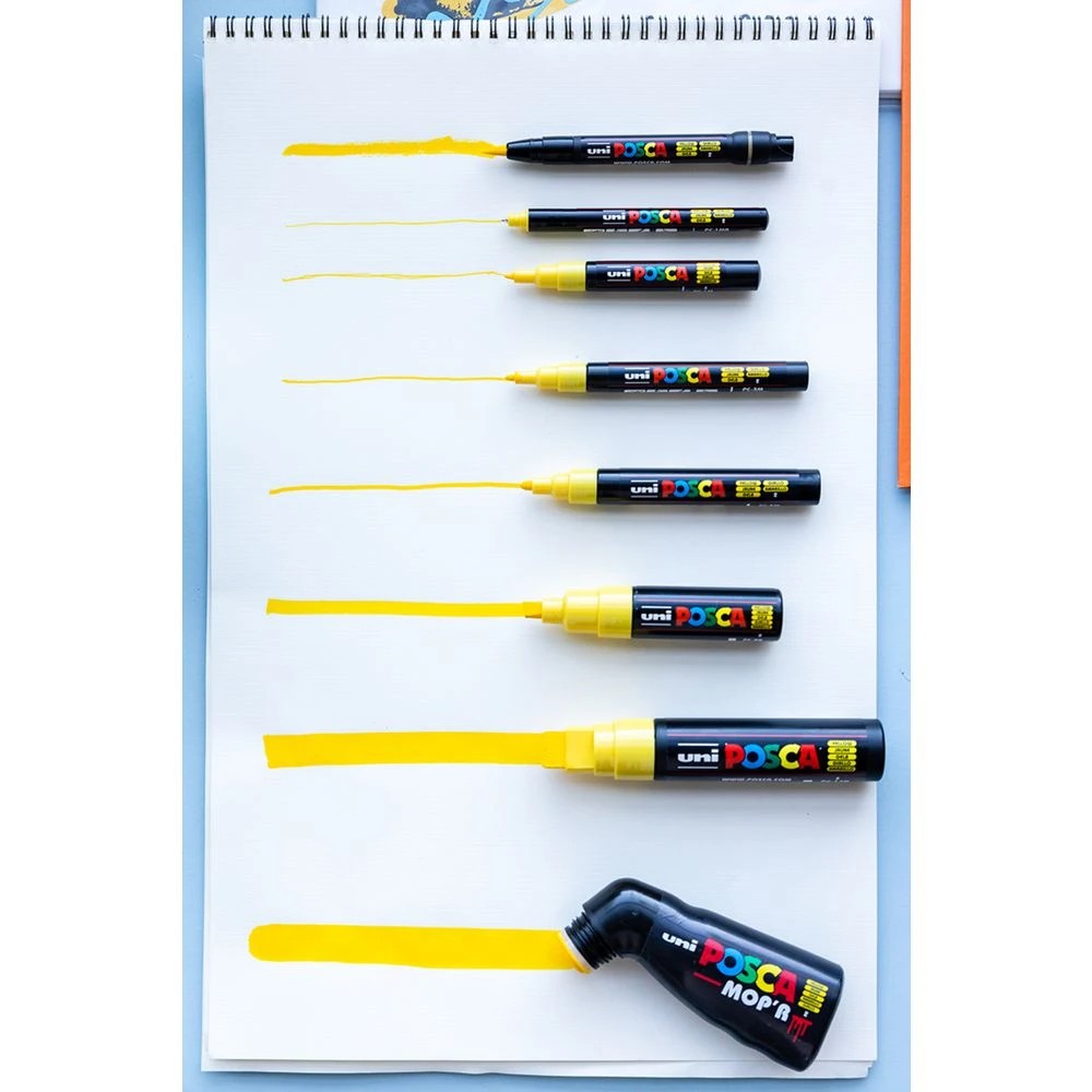 8 Posca PC-5M Paint Marker Yellow 4 Pack, 8 of 10