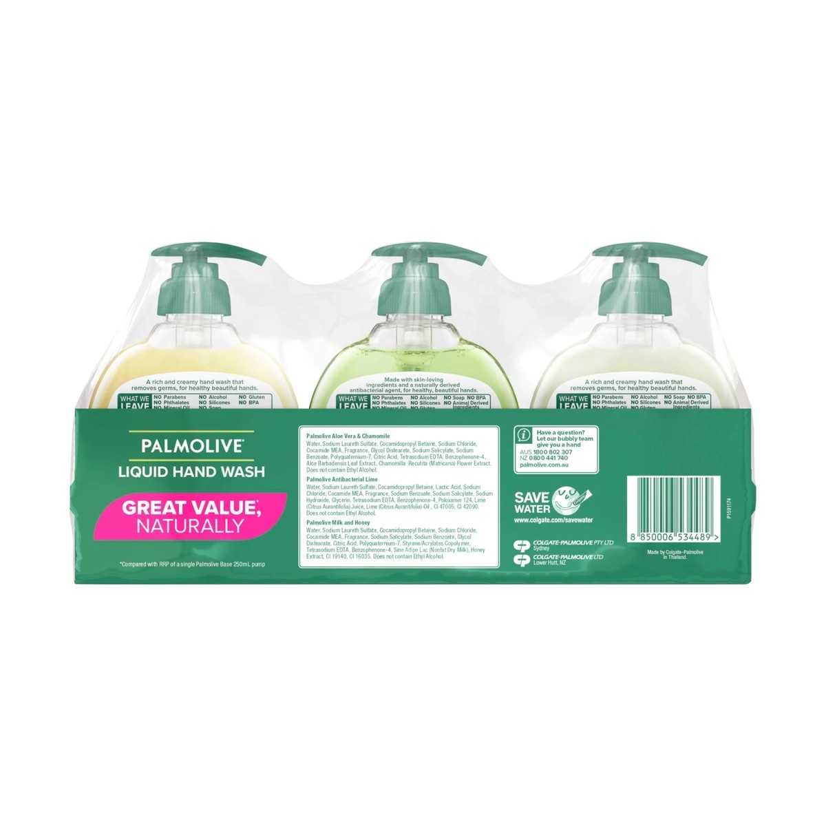 2 Palmolive 3 Pack Liquid Hand Wash 250ml, 2 of 4