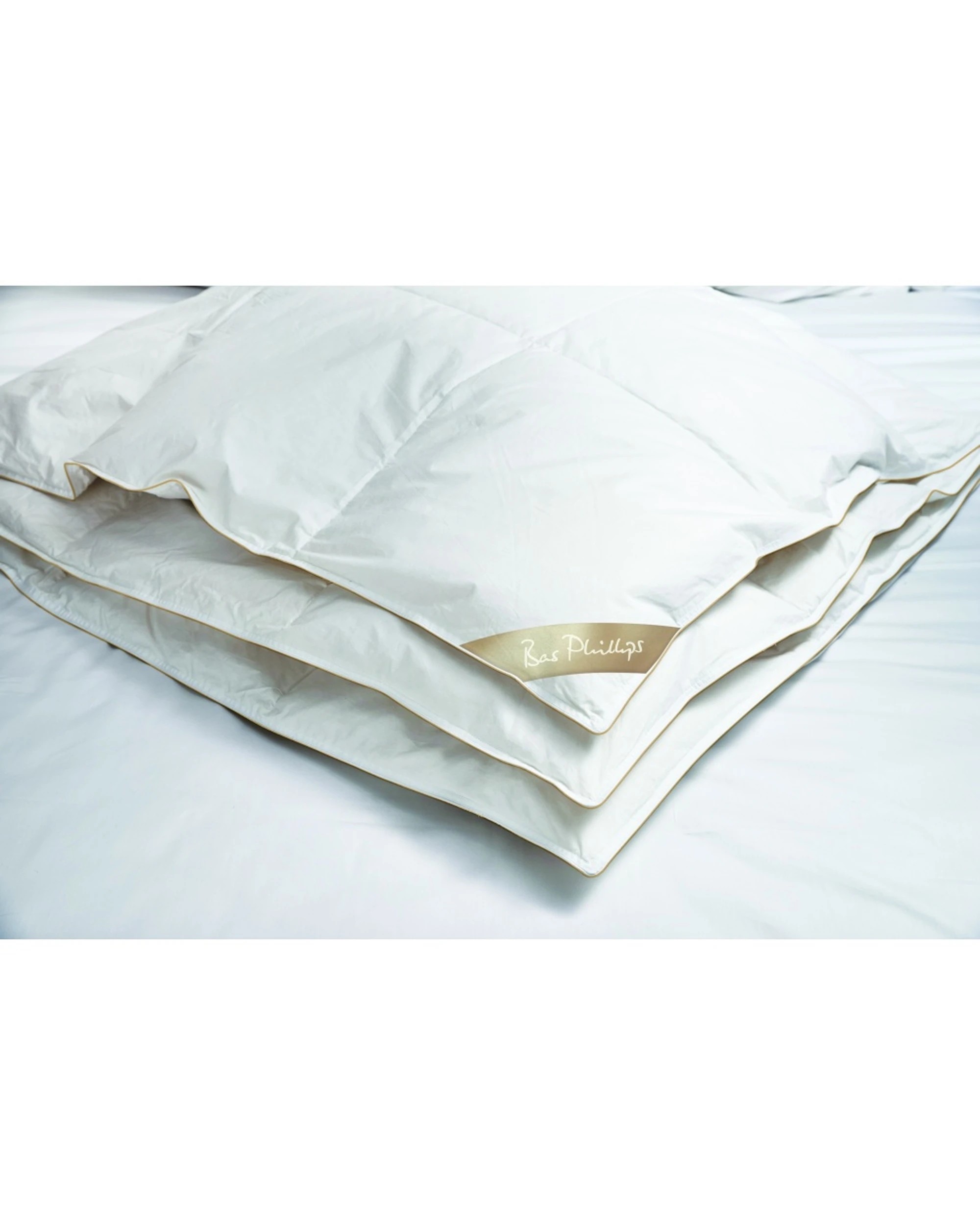 2 Bas Phillips Premium Loft Quilt 350Gsm With Cotton Japara Cover - Single Bed - White, 2 of 5