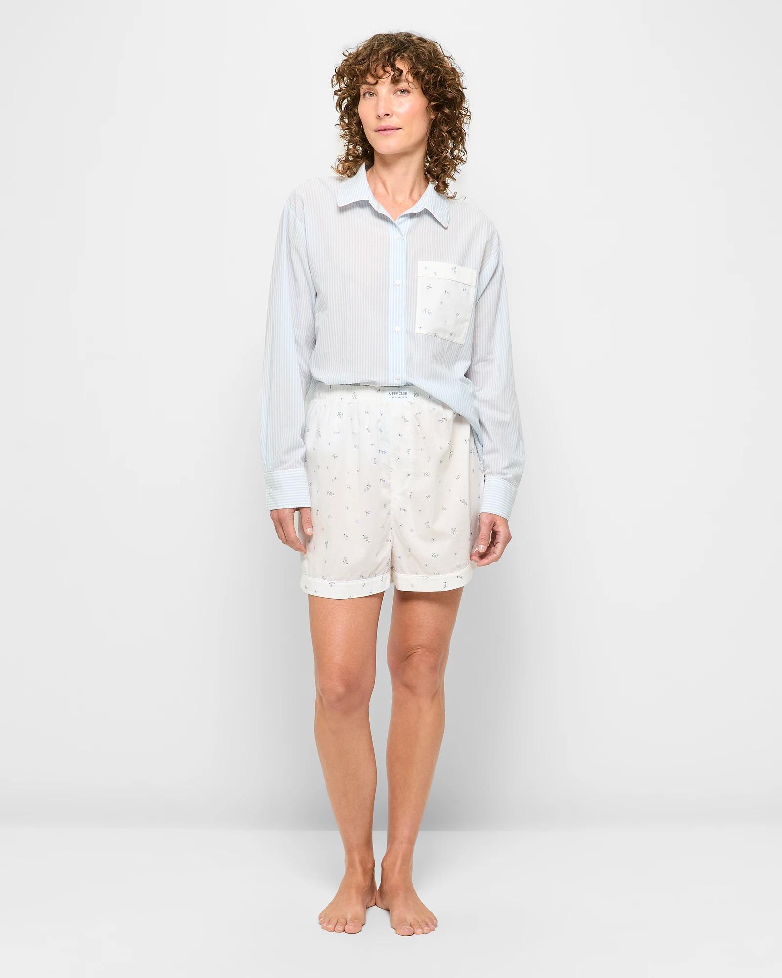 2 Target Australian Cotton Poplin Print Pyjama Set BLUE DITSY, 2 of 5