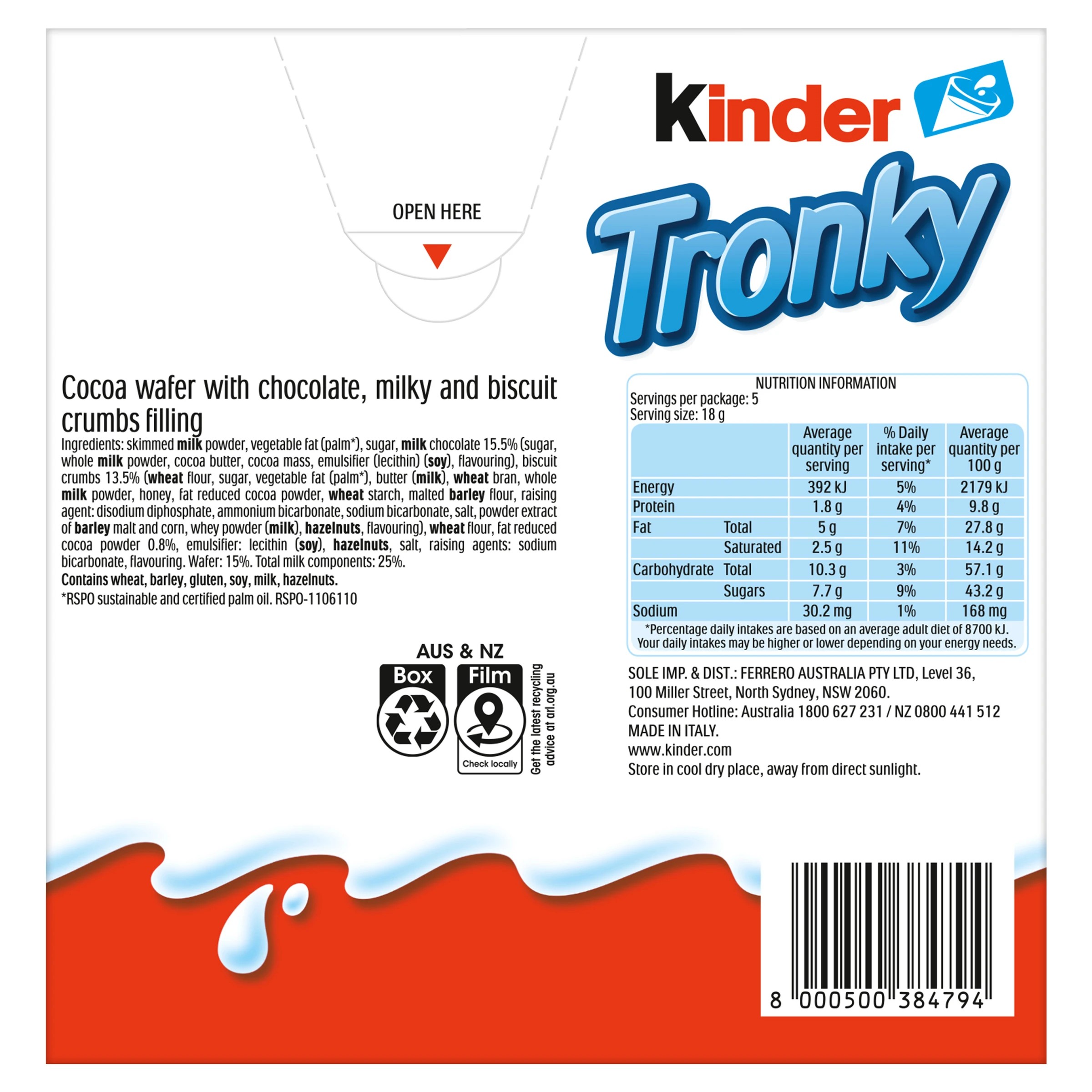 3 5 Pack Kinder Tronky Bar 90g, 3 of 3