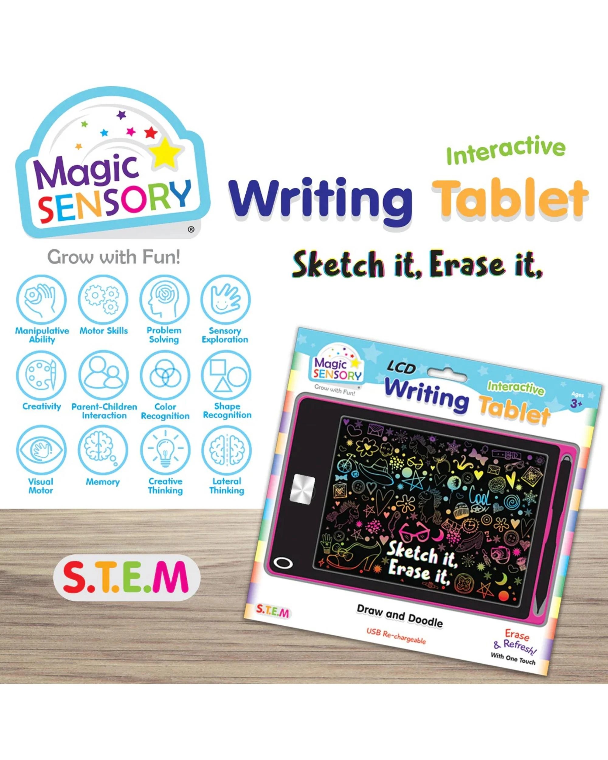 4 Magic Sensory Interactive LCD Writing Tablet - Pink Unicorn - Pink, 4 of 6