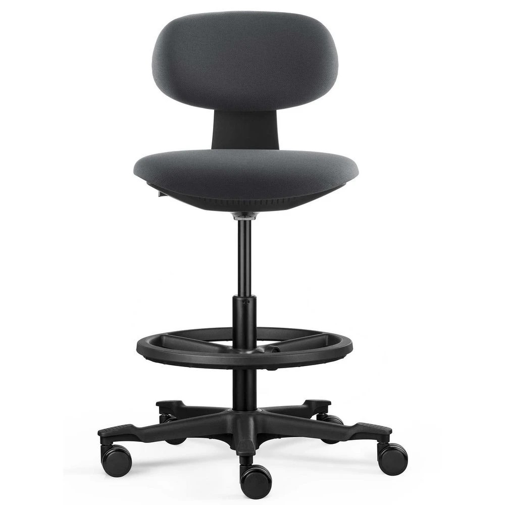 3 Rapidline YOYO Stool Grey Ergonomic Drafting Chairs, 3 of 7