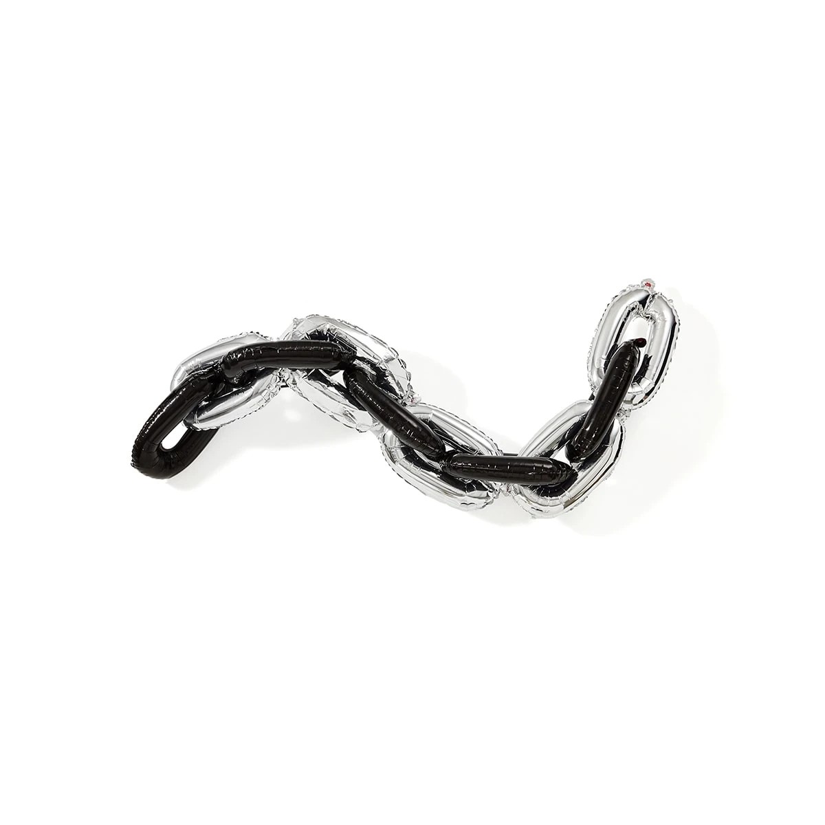 2 10 Piece Silver Look and Black Chain Foil Balloons, 2 of 6