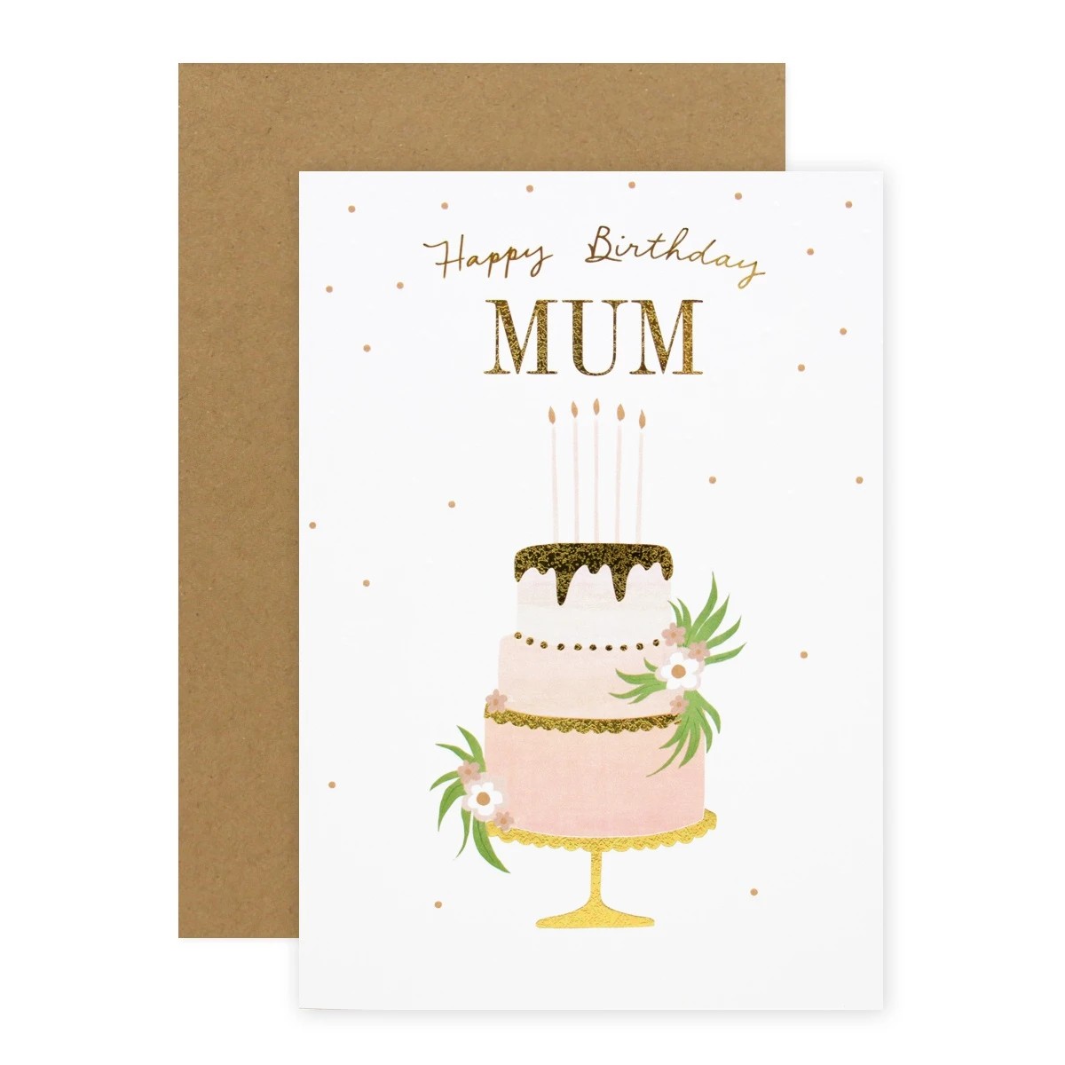 1 Connections from Hallmark Birthday Card for Mum - Floral Three Tiered Cake, 1 of 3