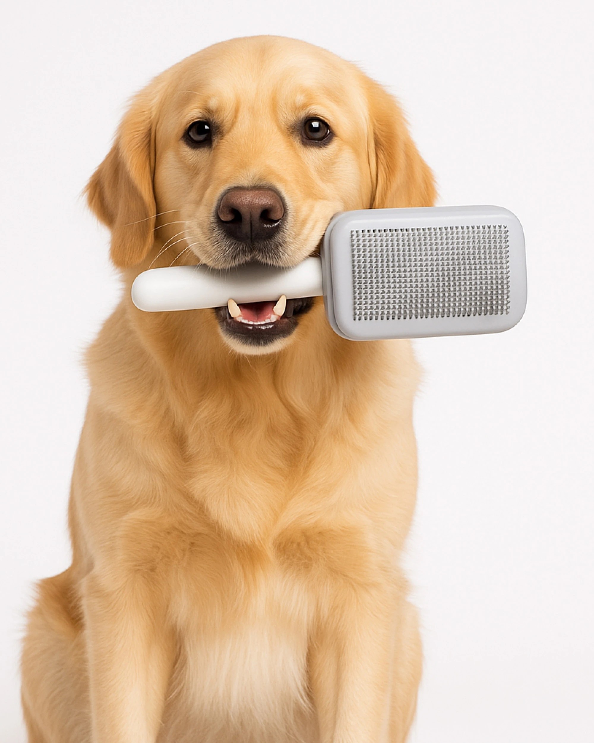4 Global Shop Direct PiddiPet Electric Ion-Powered Pet Grooming Brush, 4 of 7