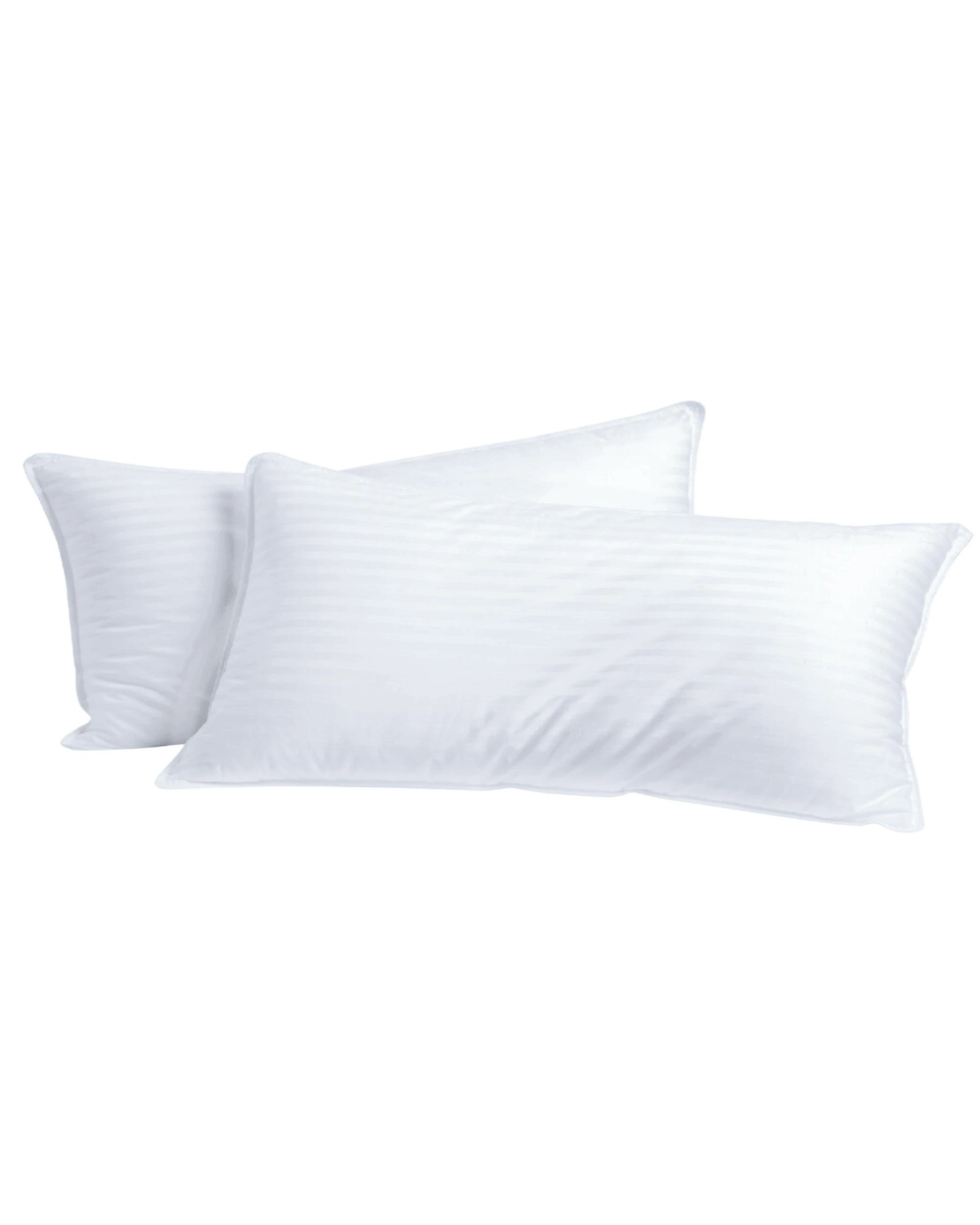 4 Dreamaker Hotel Collection Cotton Sateen Cover Microfibre King Pillow Twin Pack - White, 4 of 5