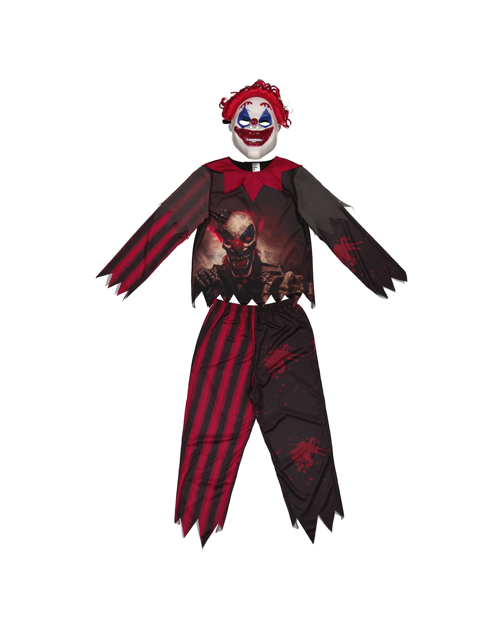 7 3 Piece Clown Costume with Mask - Ages 8+, 7 of 10