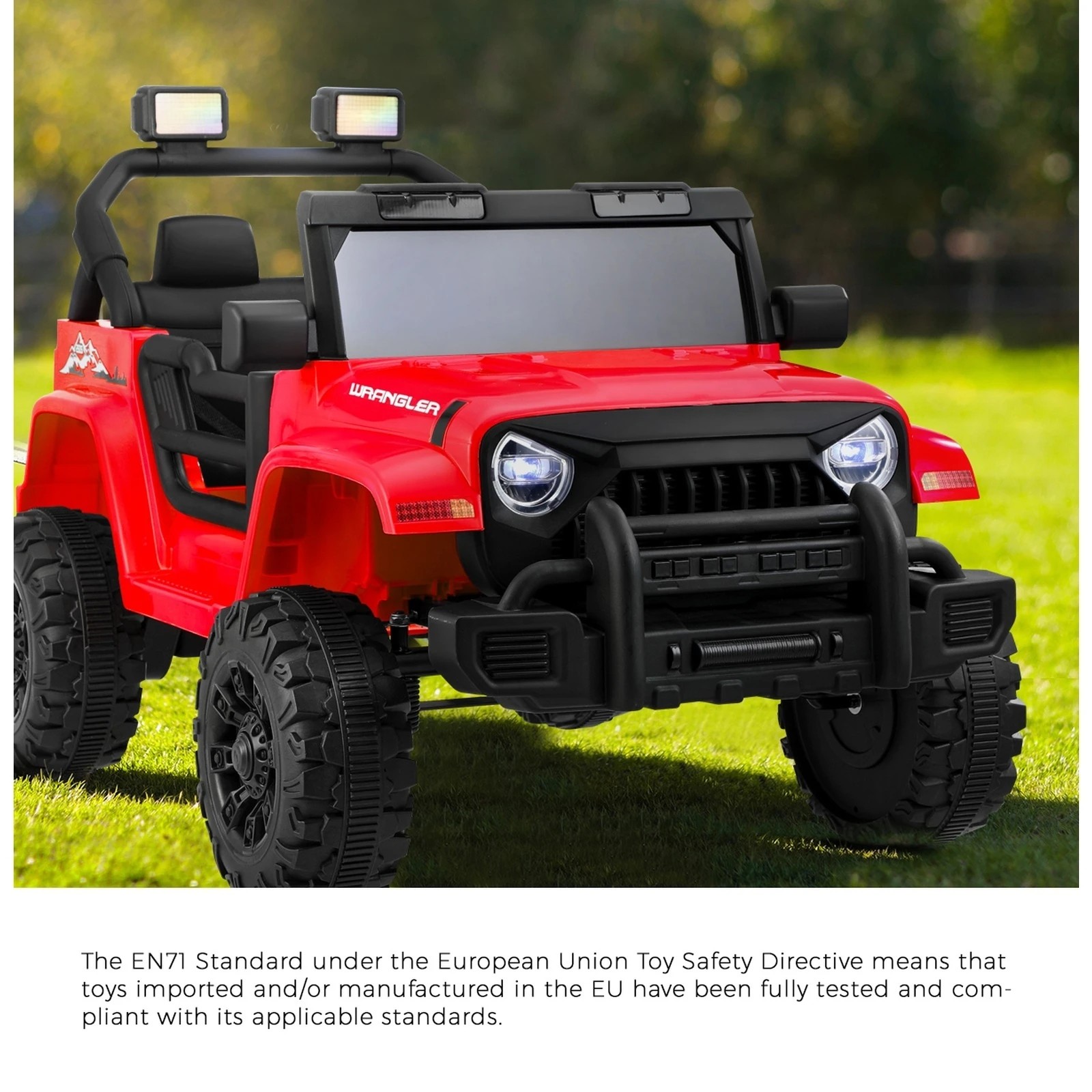 3 Mazam Kids Ride On Car 12v Electric Toy Jeep Battery Remote Control Led Cars
 - Red, 3 of 10