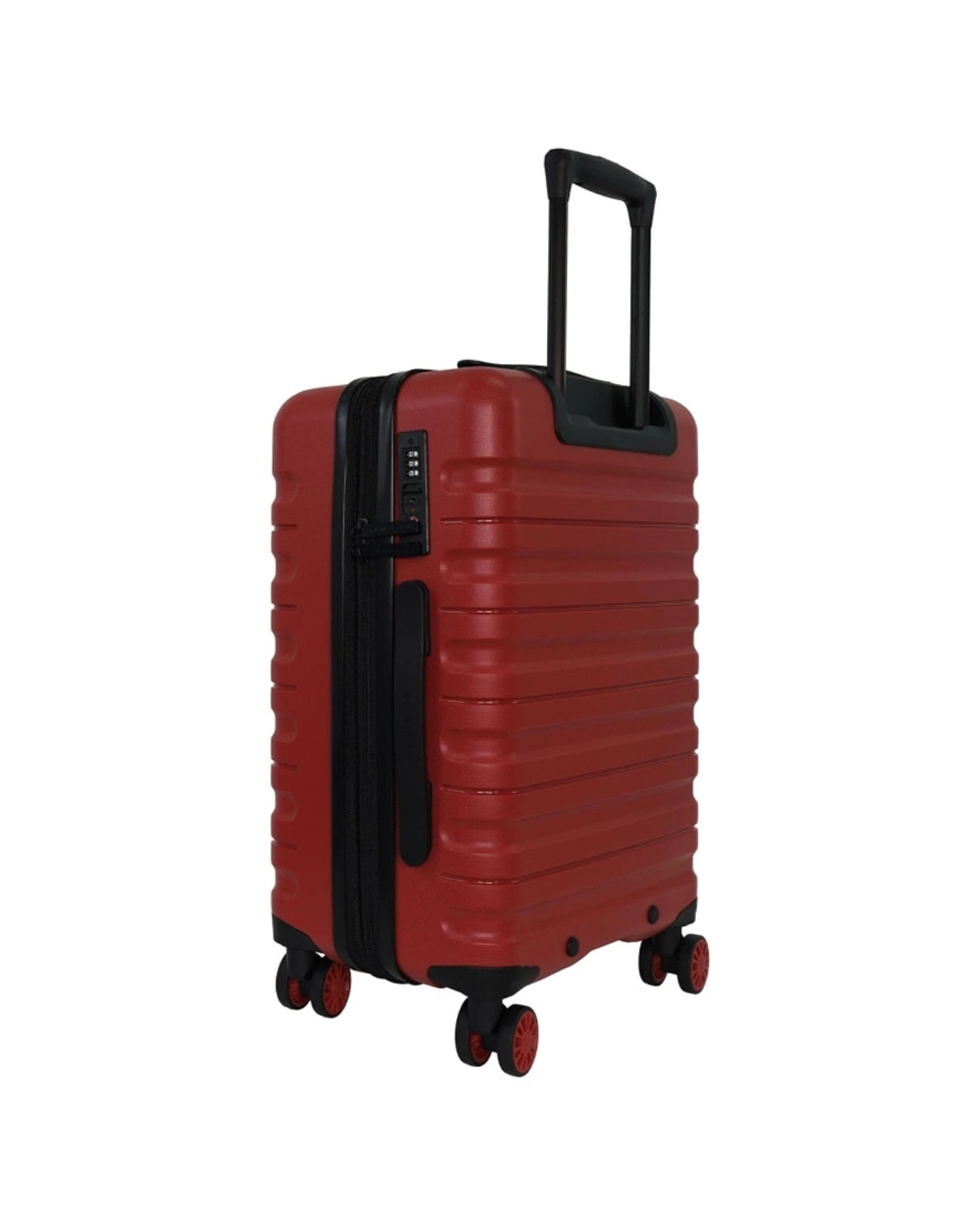3 Pierre Cardin 4 Wheel Cabin Hard-Shell Suitcase Travel Luggage 54cm - Red, 3 of 4