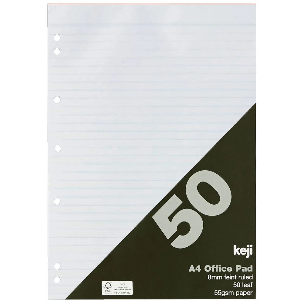 3 Keji A4 7 Holes Office Pad 50 Leaf, 3 of 3