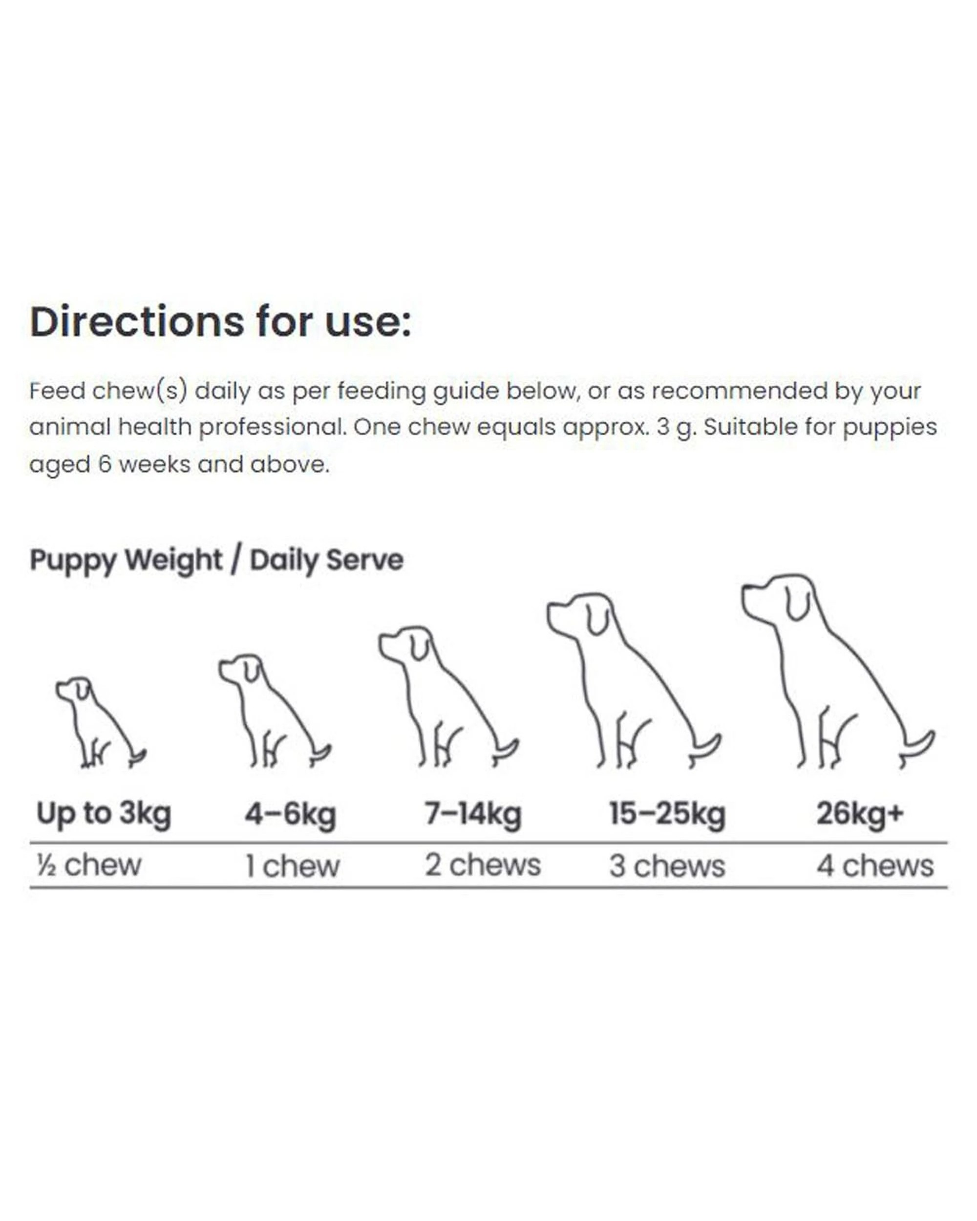 3 Zamipet Best Start Puppy Multi Chew Supplements 100 Pack 300g, 3 of 3