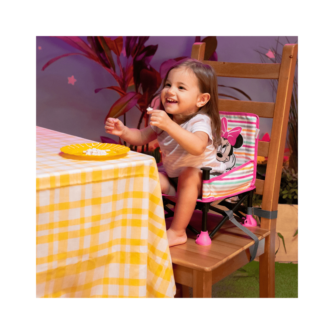 2 Bright Starts Minnie Mouse Pop ‚äòn Sit Baby Portable Booster Seat 6m+
 - Multi, 2 of 3