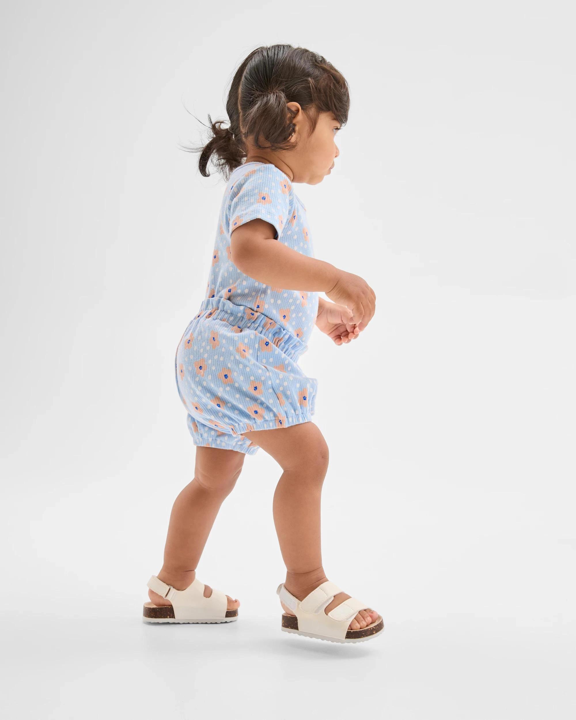 2 Target Baby Organic Cotton Baby Bodysuit and Shorts 2 Piece Set DAISY DOT, 2 of 6