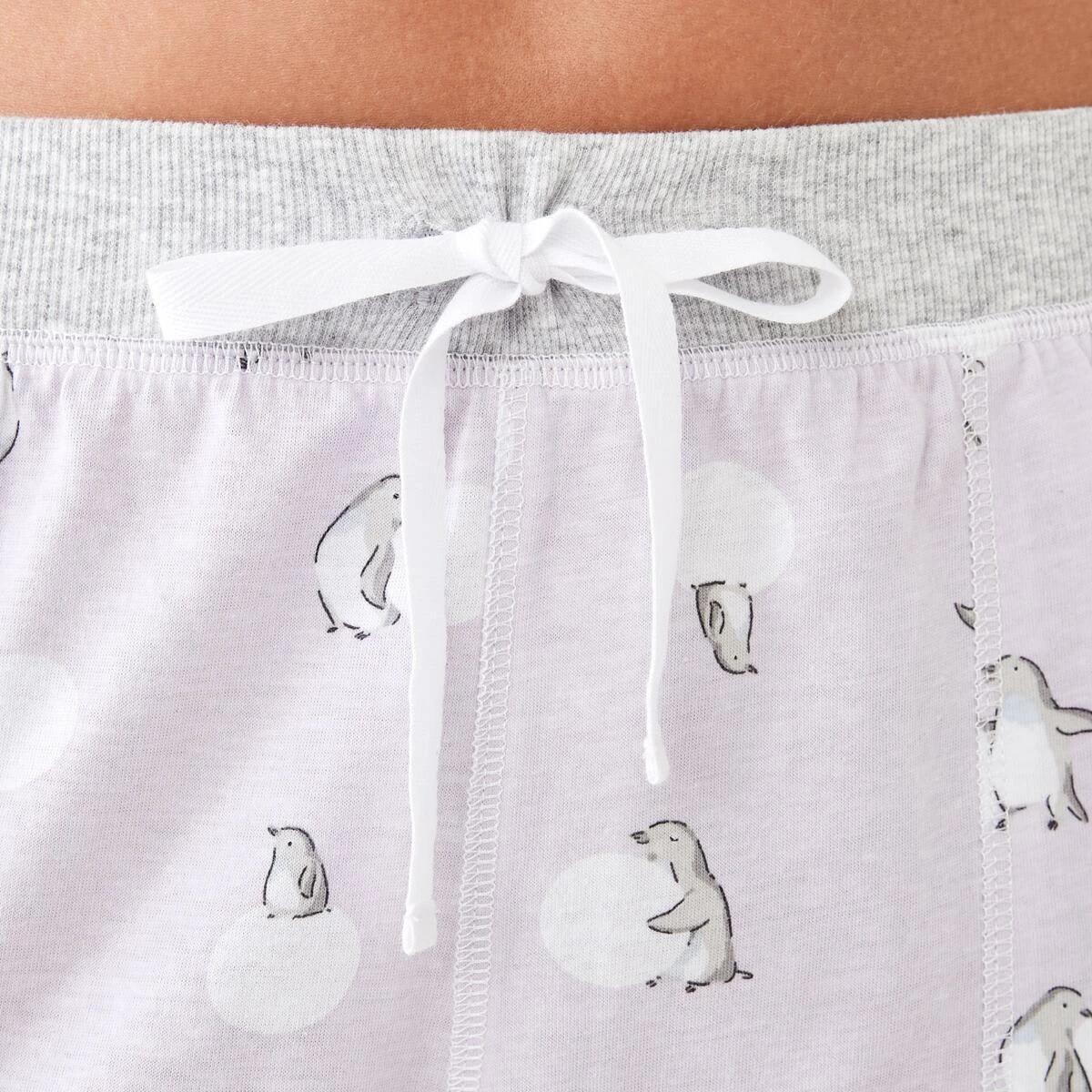 4 Printed Knit Cuffed Pants Penguin, 4 of 6