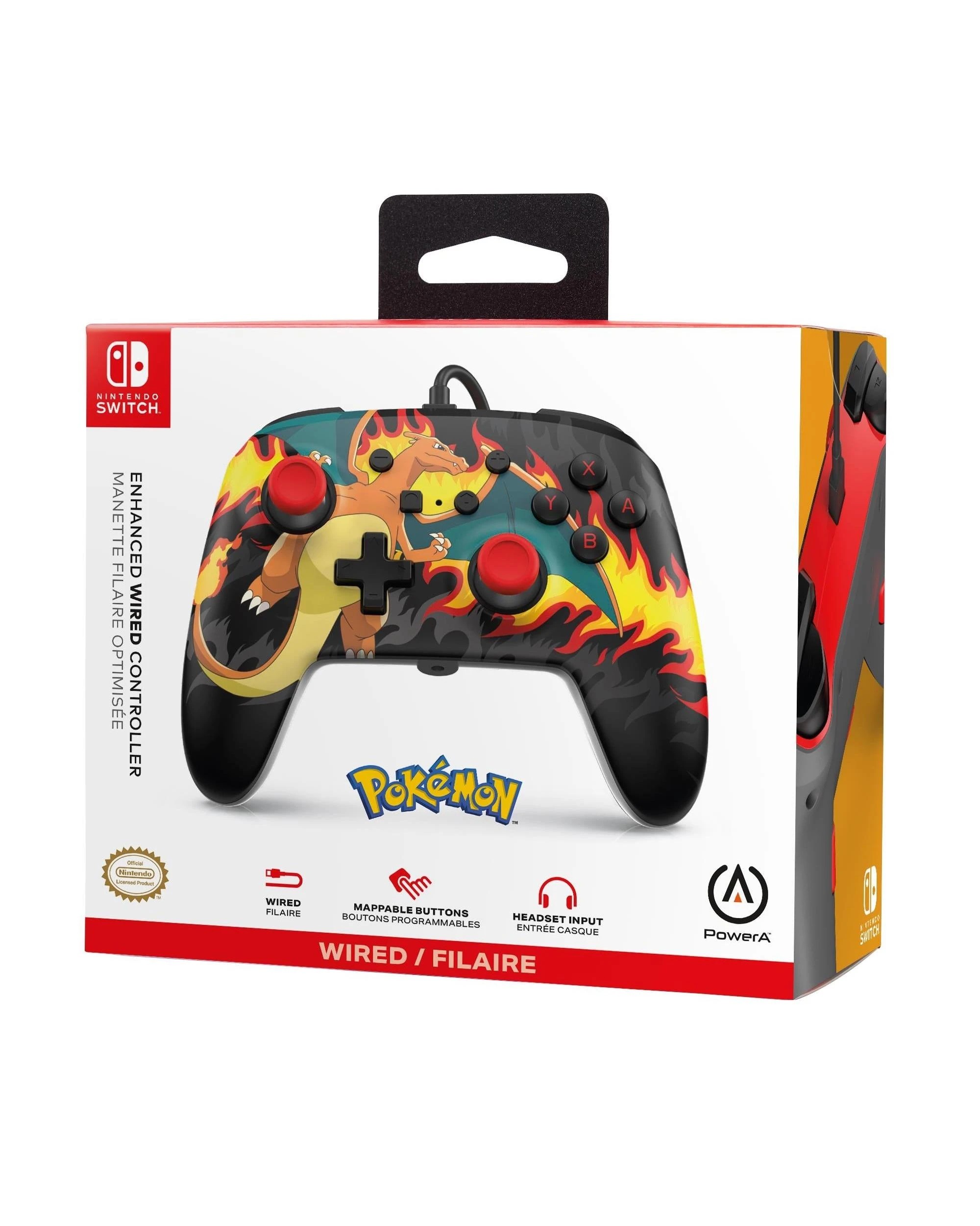 7 PowerA Enhanced Wired Controller for Nintendo Switch - Charizard Firestorm, 7 of 7