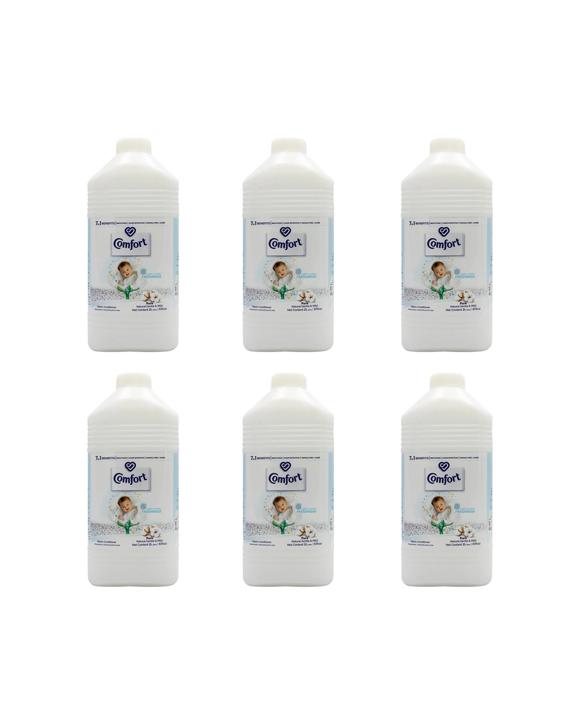 Comfort 6PK Fabric Conditioner Pure Natural Gentle Mild Hypoallergenic 2L - Multi