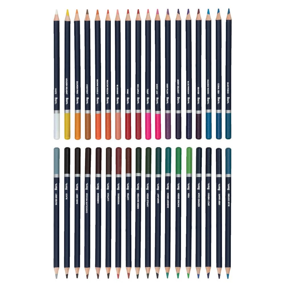 4 Born Watercolour Pencils 36 Pack, 4 of 4