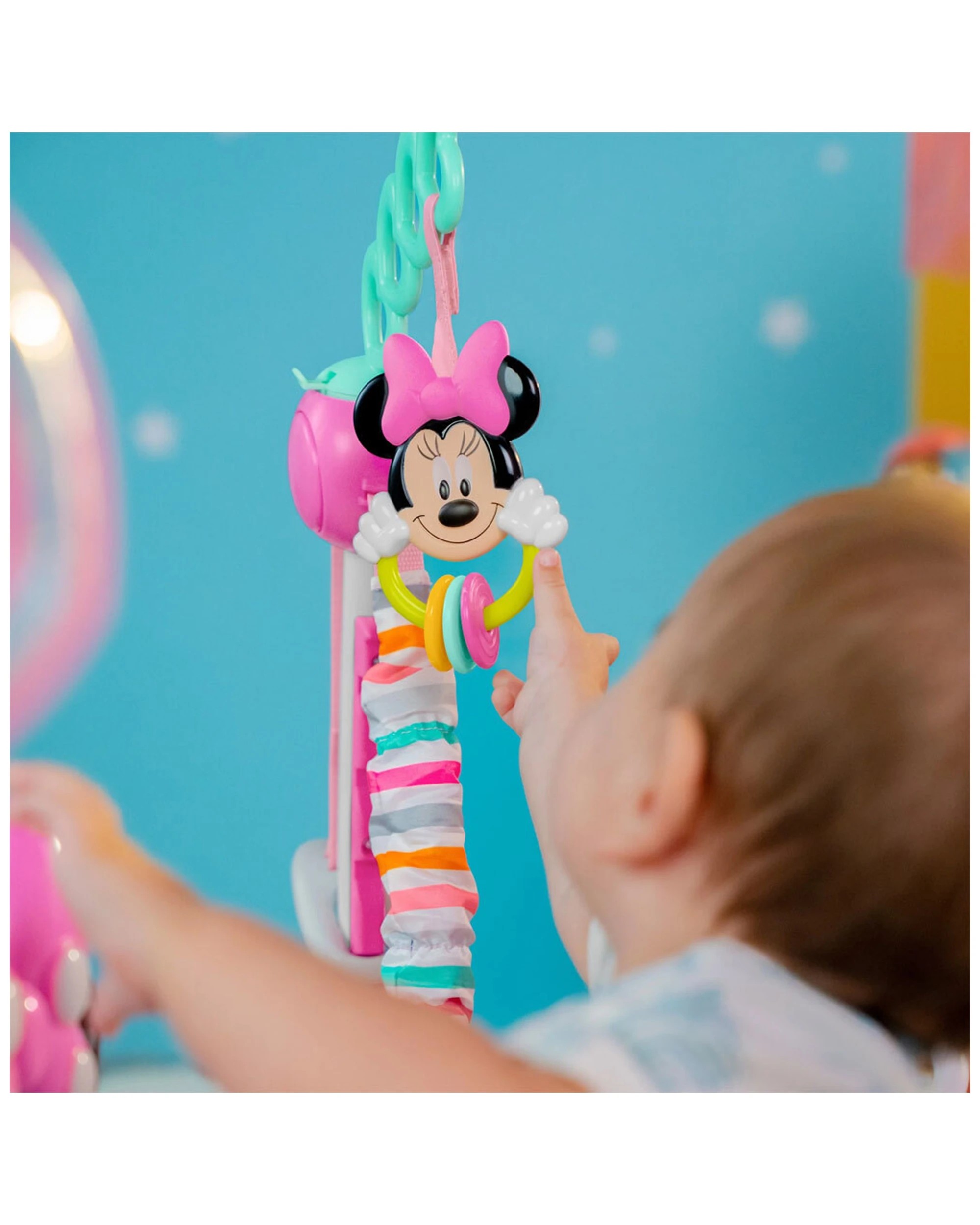 4 Bright Starts Disney Baby Minnie Mouse Forever Besties Activity Jumper 6m+
 - Pink, 4 of 5