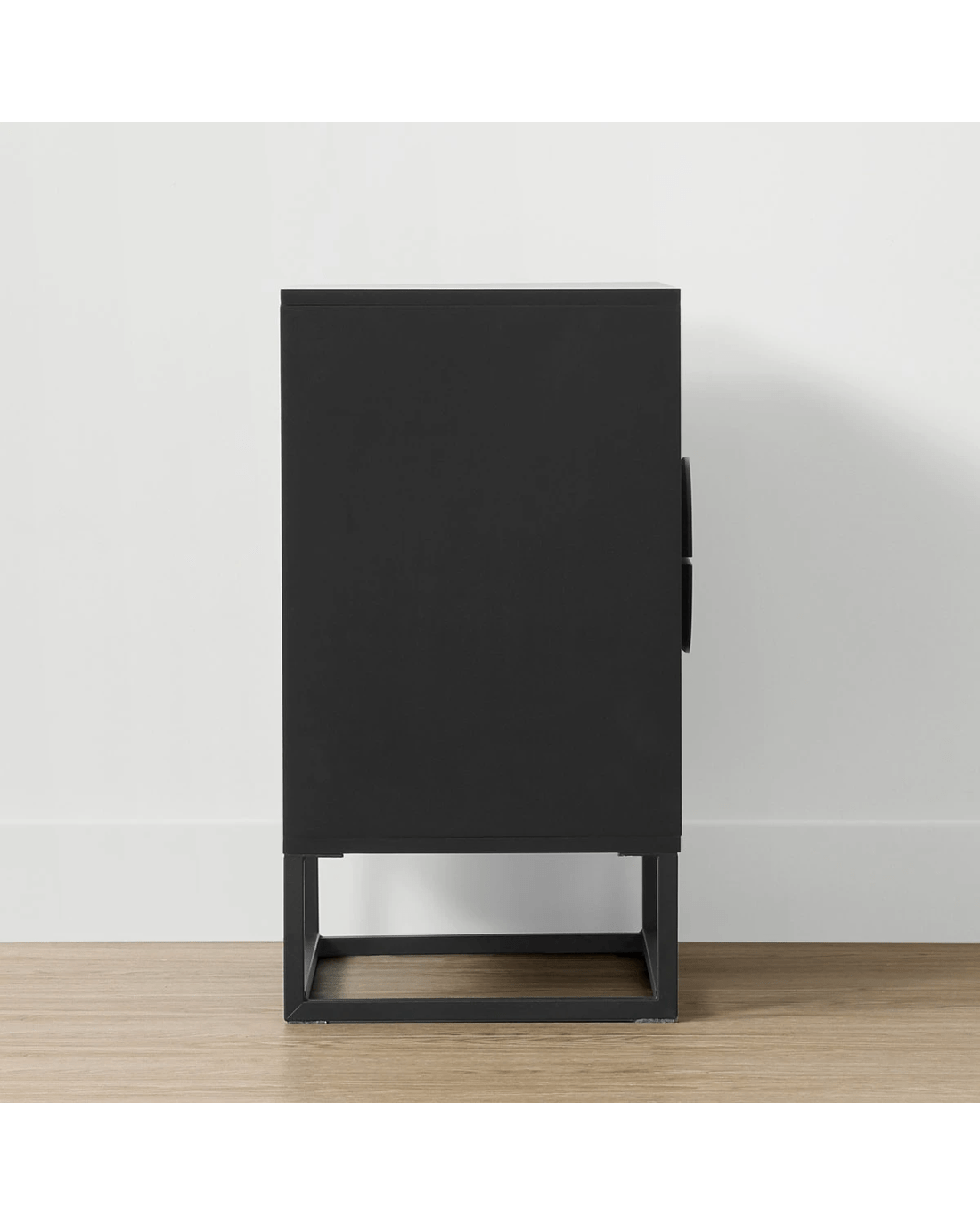 3 Stevie 2 Drawer Bedside Table - Black, 3 of 9