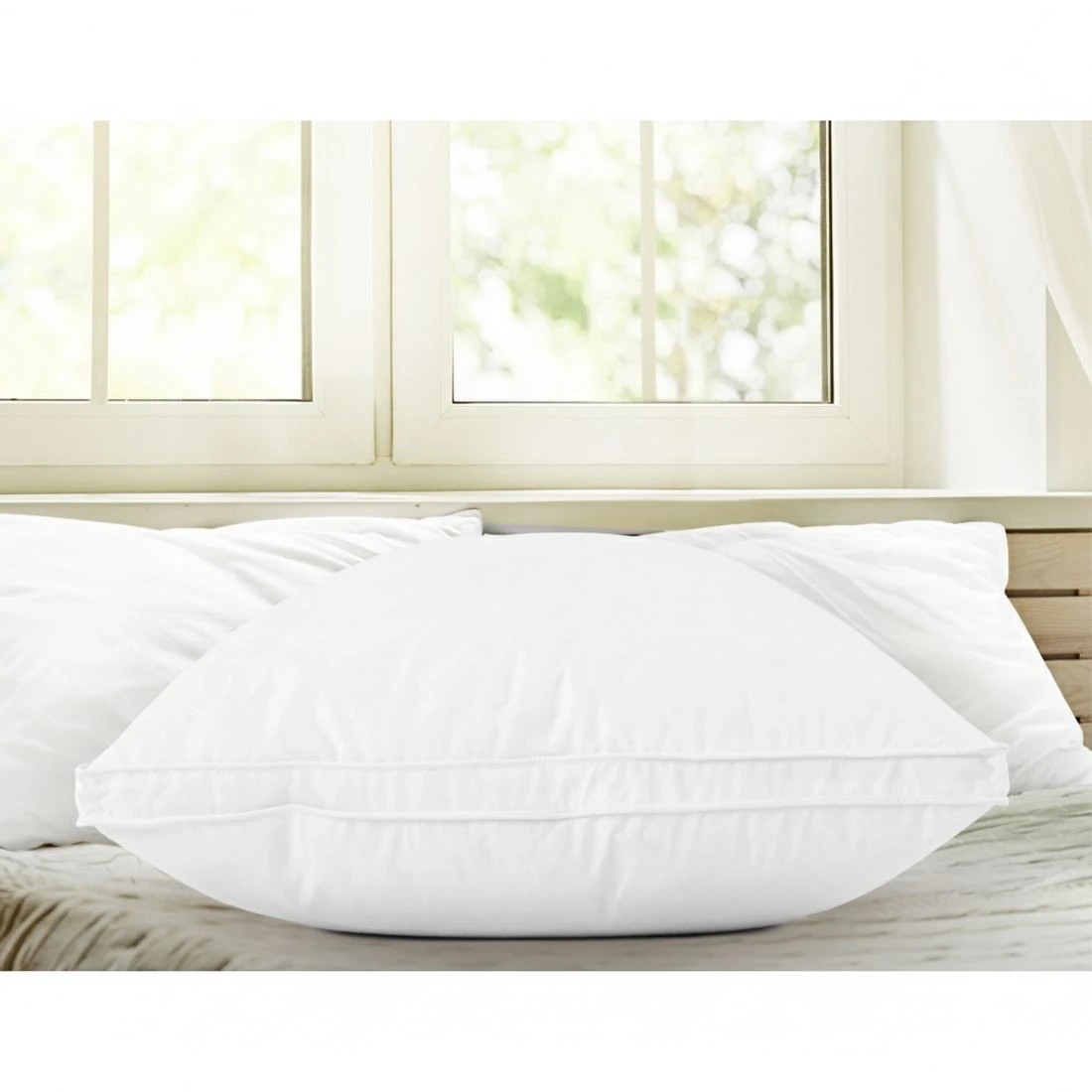 5 Giselle Bedding Goose Feather Down Pillow Luxury Twin Pack - White, 5 of 8