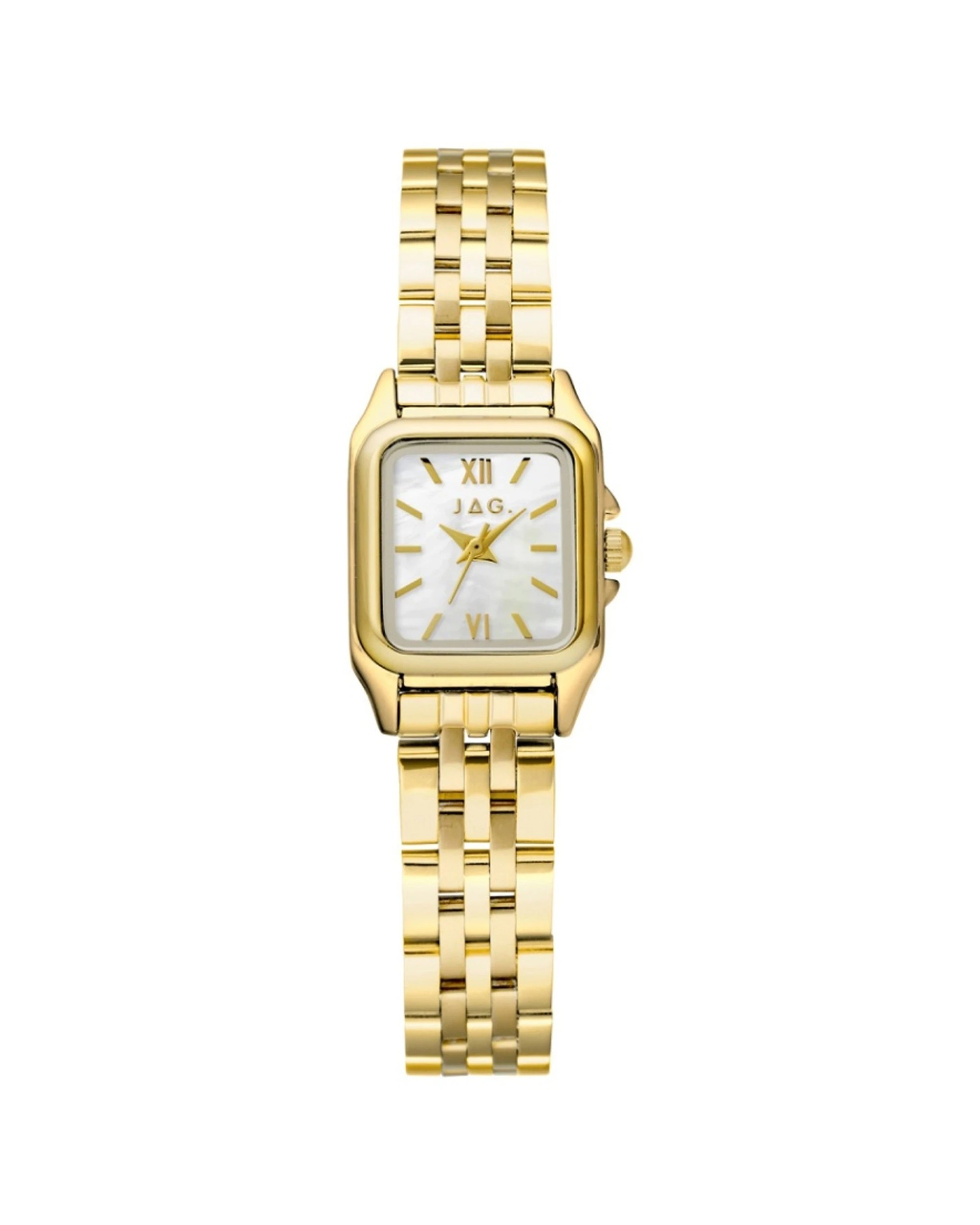 1 JAG Berrima Women's Gold Stainless Steel Watch 20.3mm Mother of Pearl Dial, 1 of 5