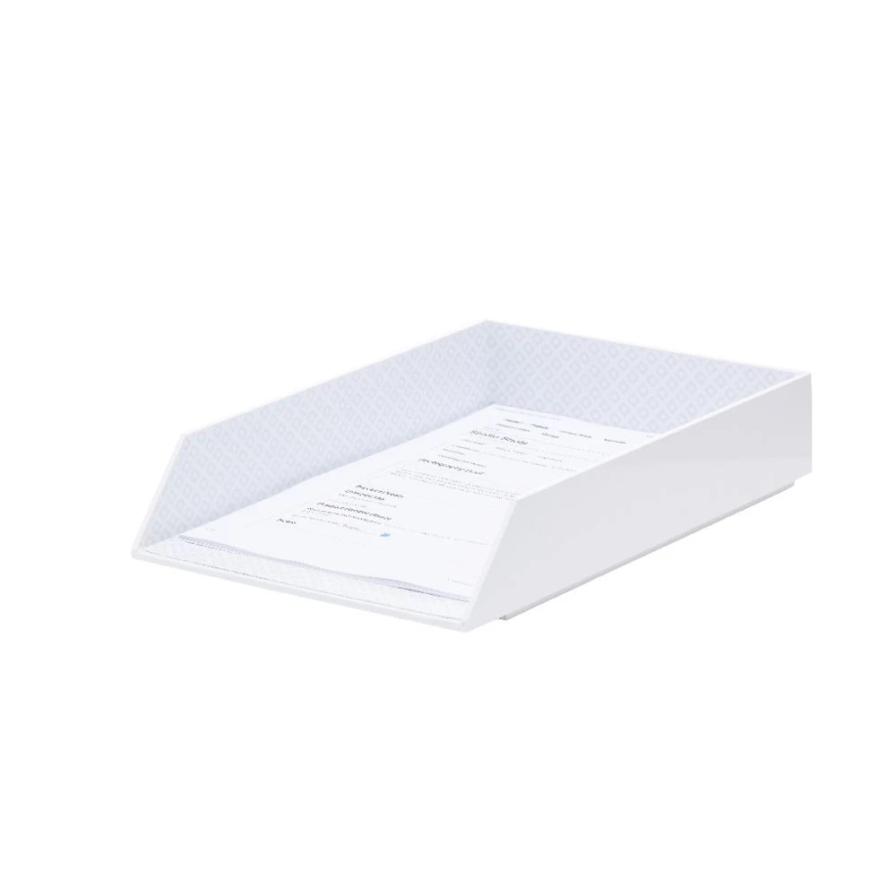 3 Otto Document Tray Gloss White, 3 of 5