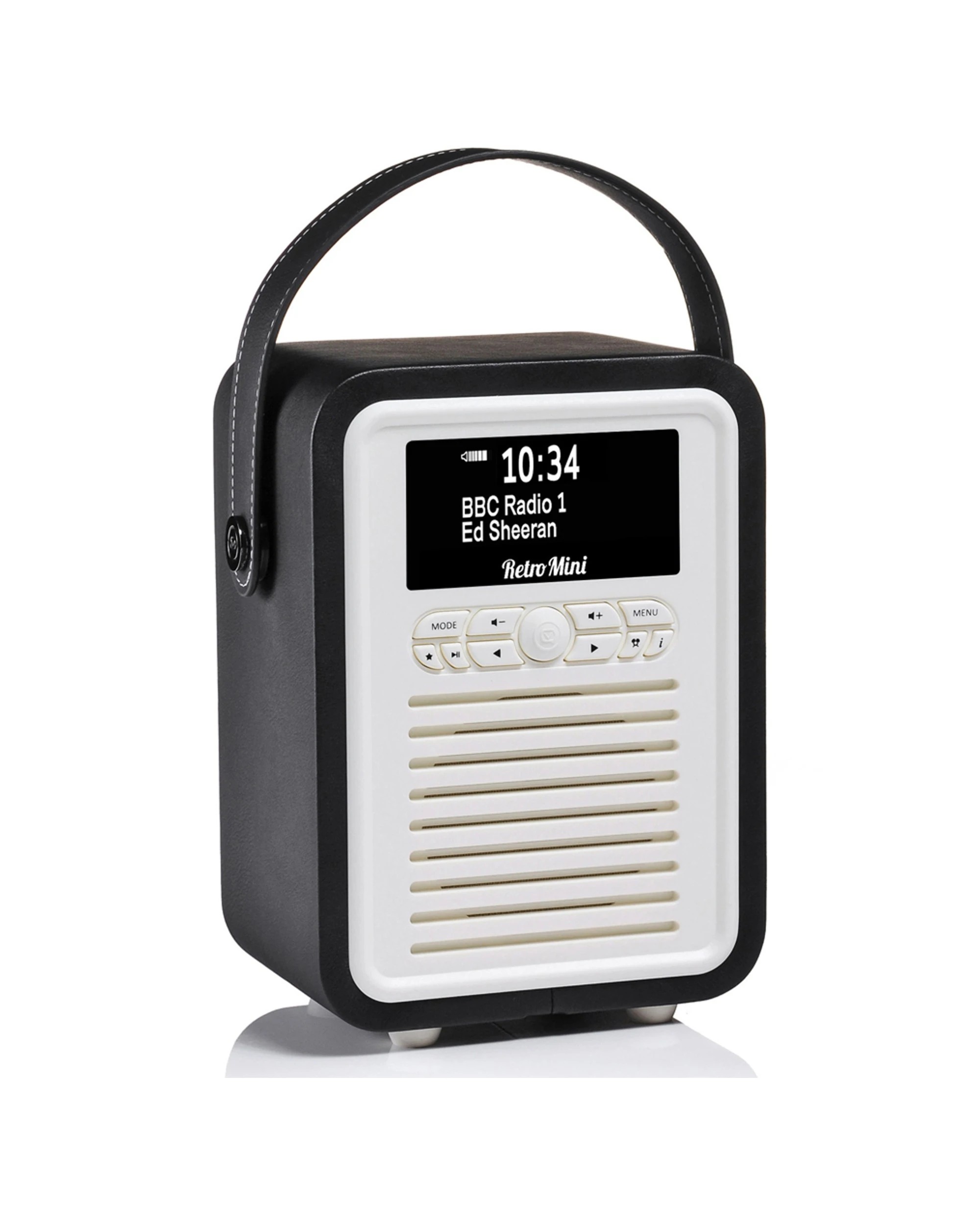 1 VQ Retro Mini Dab+ Digital Fm Radio/Bluetooth Speaker - Black, 1 of 4