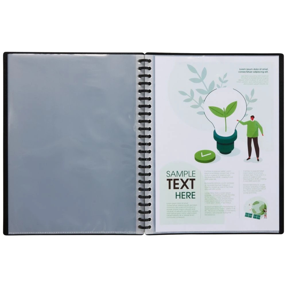 5 J.Burrows Refillable Display Book 20 Pockets Black, 5 of 5