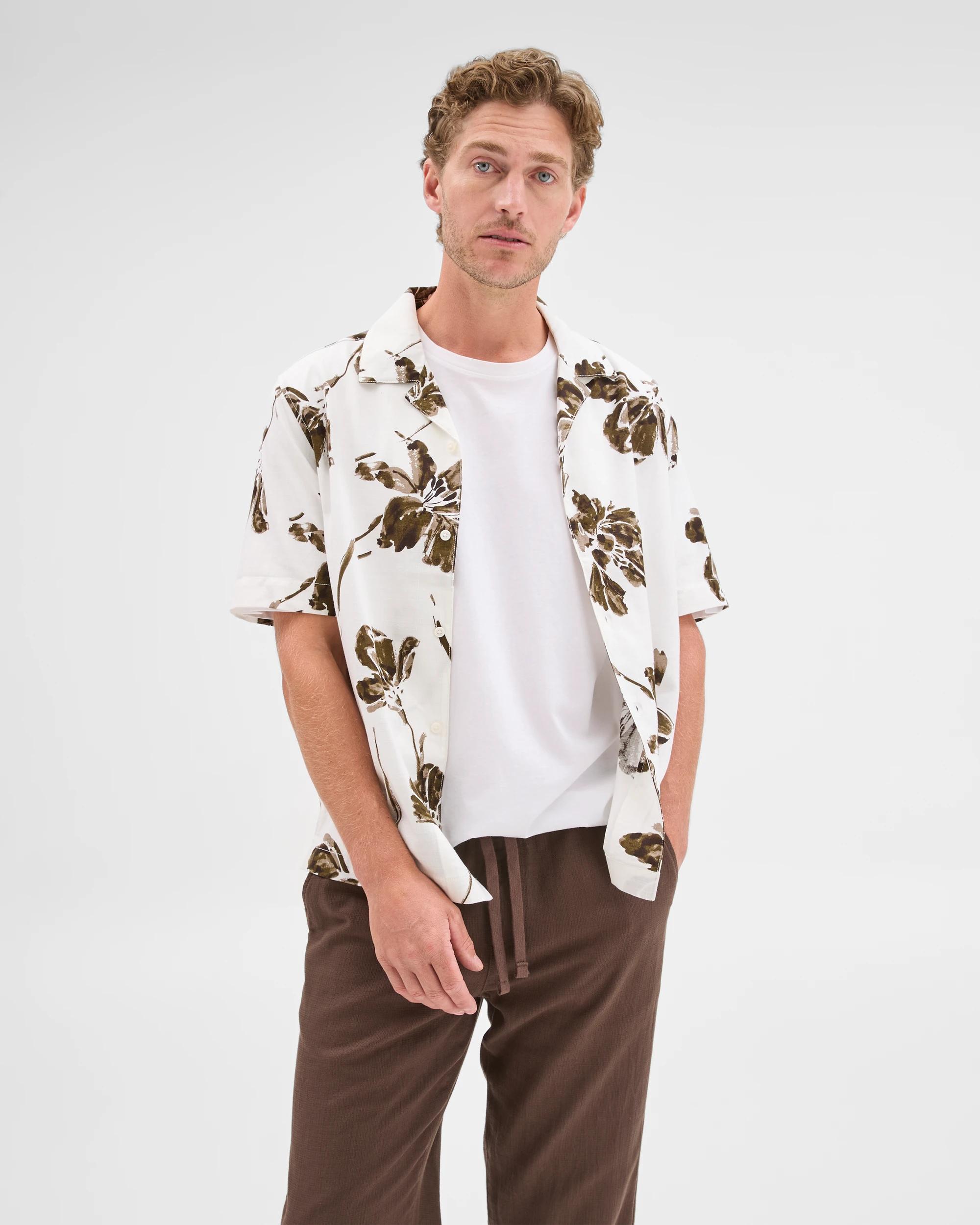 4 Preview Short Sleeve Resort Shirt NEUTRAL, 4 of 8
