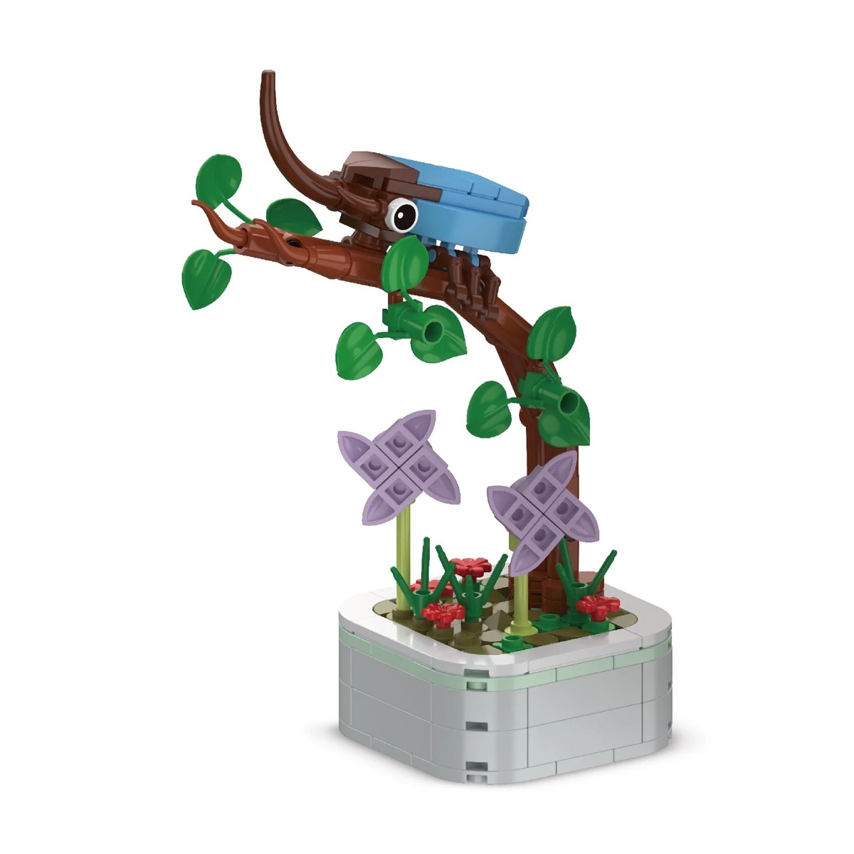 6 Mini Blocks Flower Series: Plant with Insect - Assorted, 6 of 10