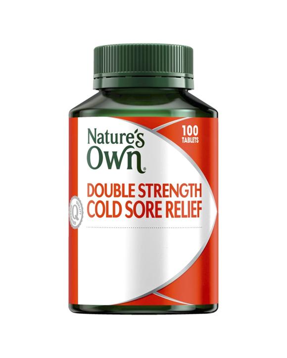 Nature's Own 100pc Double Strength Cold Sore Relief Supplement Tablets