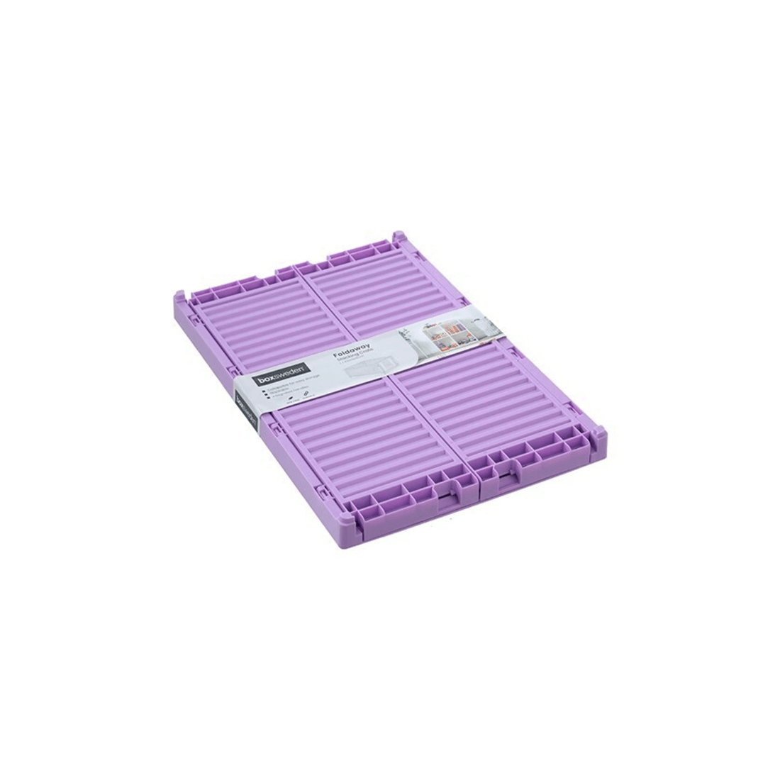 9 Boxsweden 43x29cm Foldaway Crate Storage 3 Pack Storage Crates Collapsible
 - multi, 9 of 9